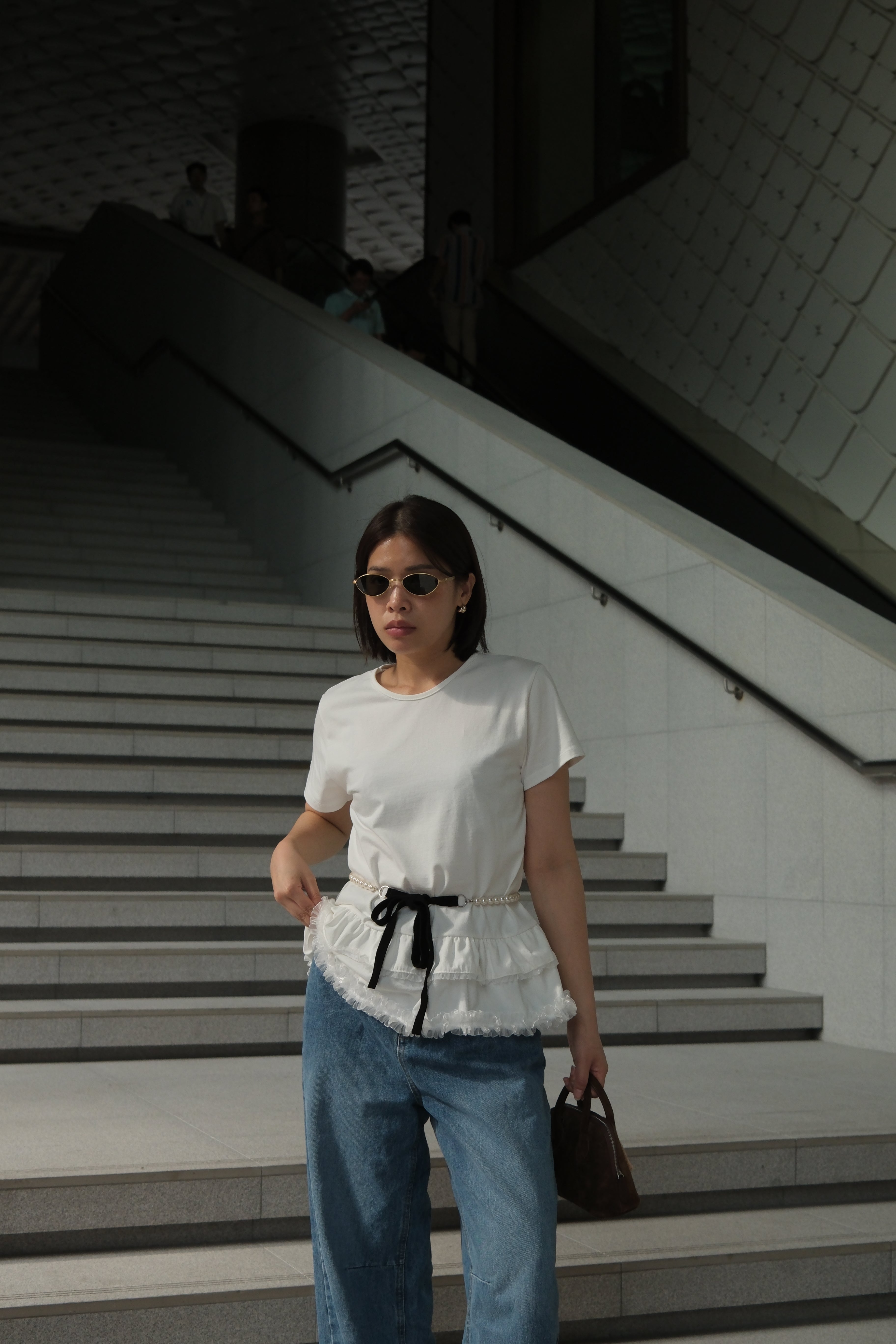 Giselle ruffle layer soft tee