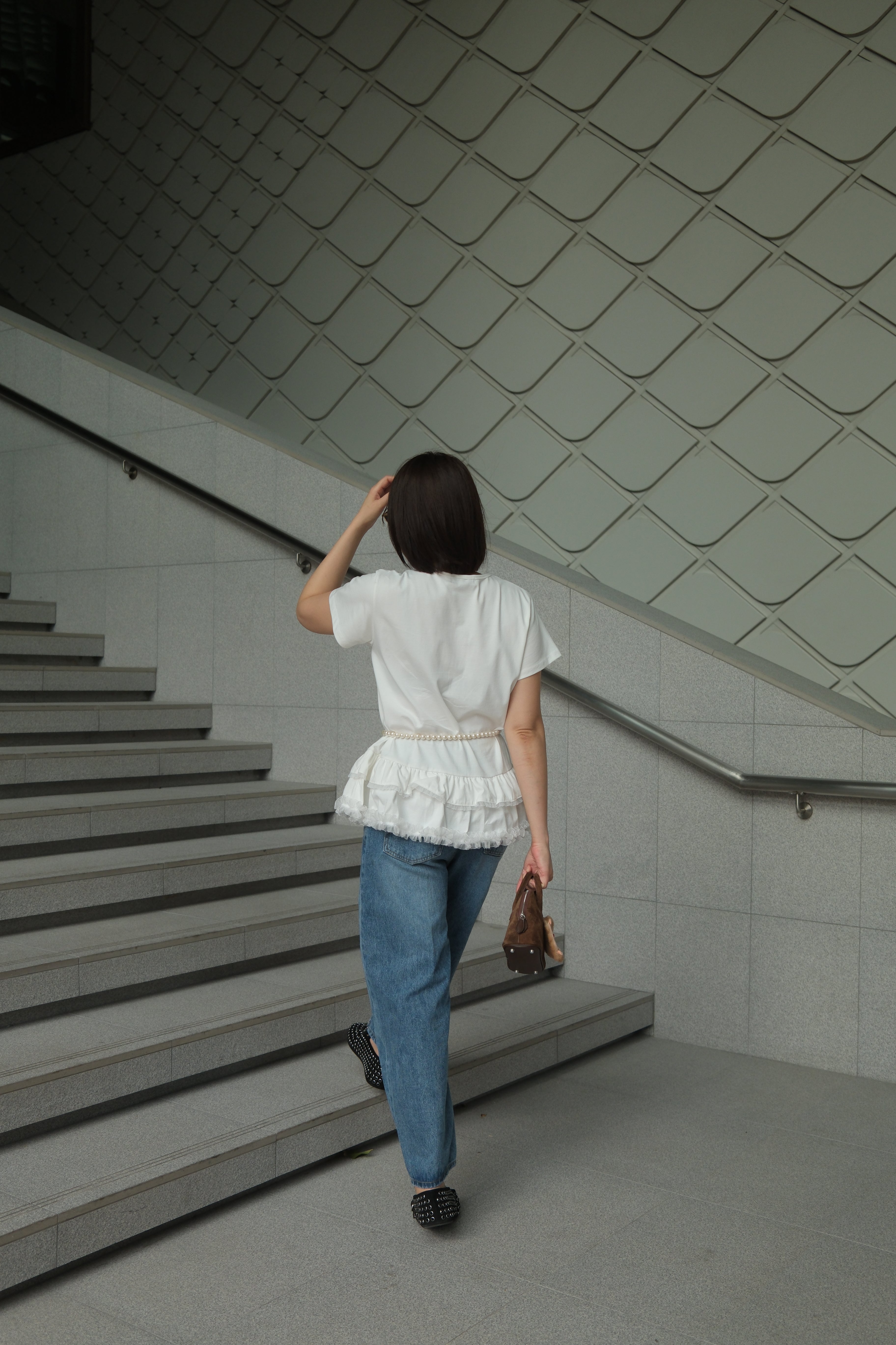 Giselle ruffle layer soft tee