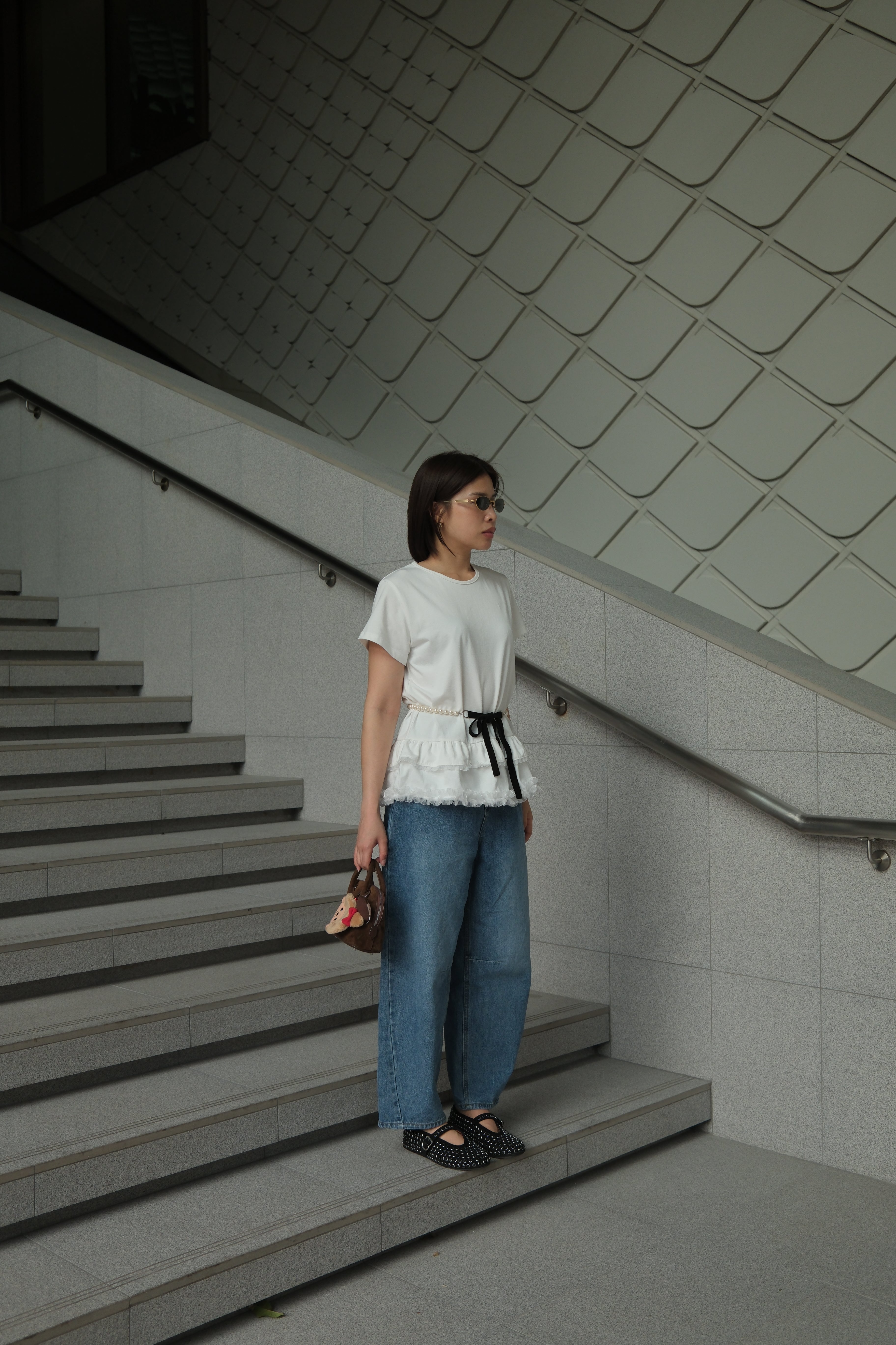 Giselle ruffle layer soft tee
