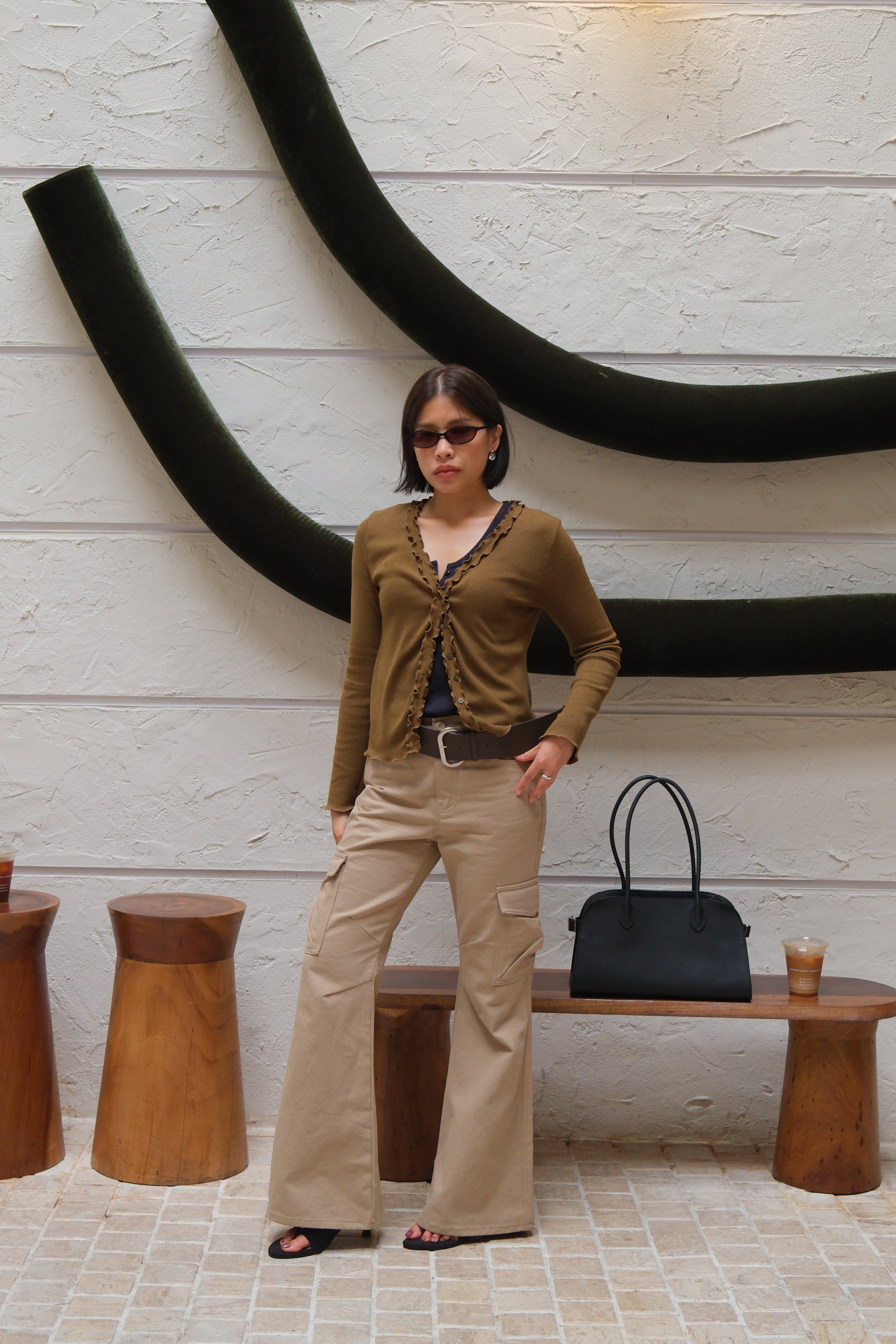 Ren frill edge cardigan