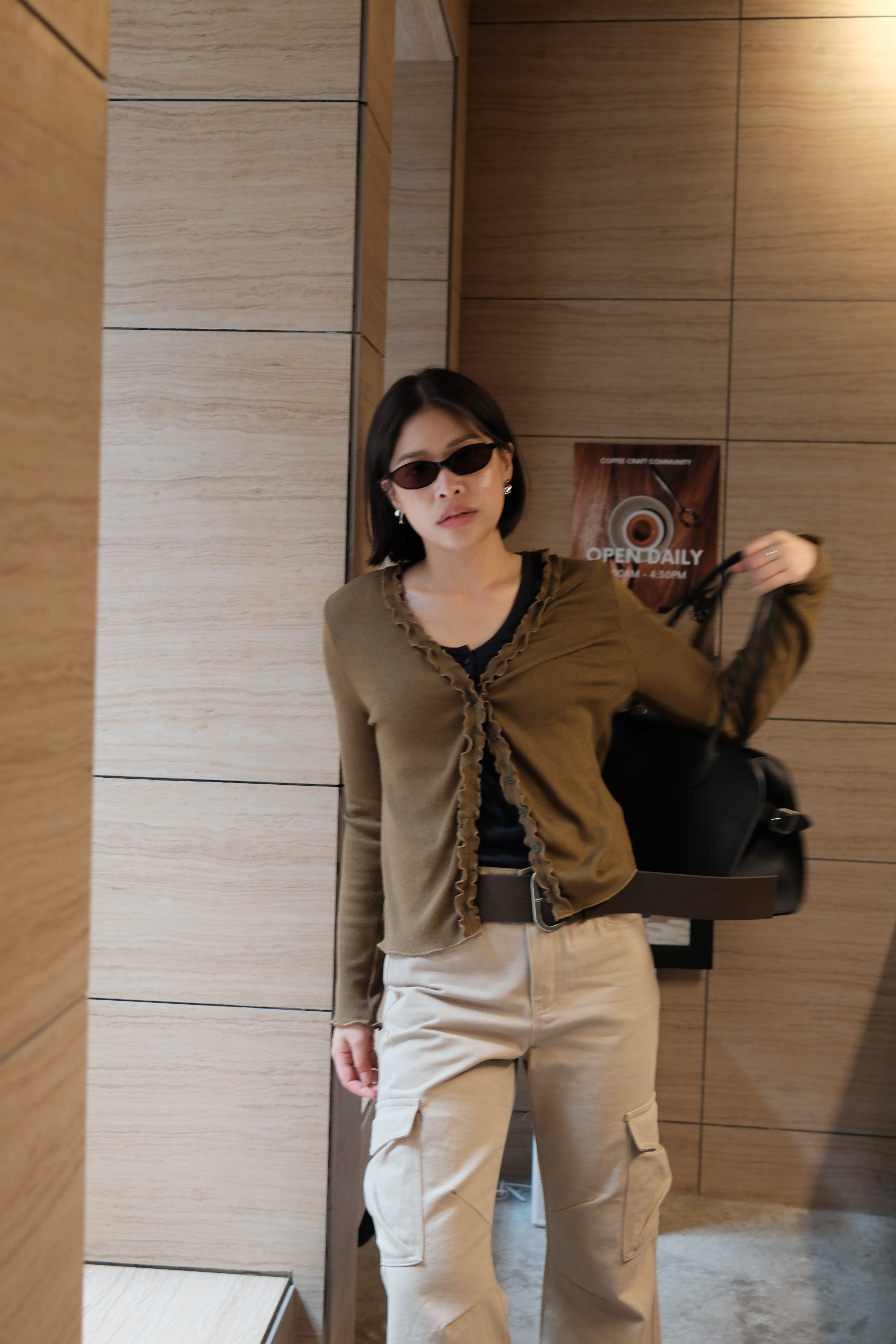 Ren frill edge cardigan
