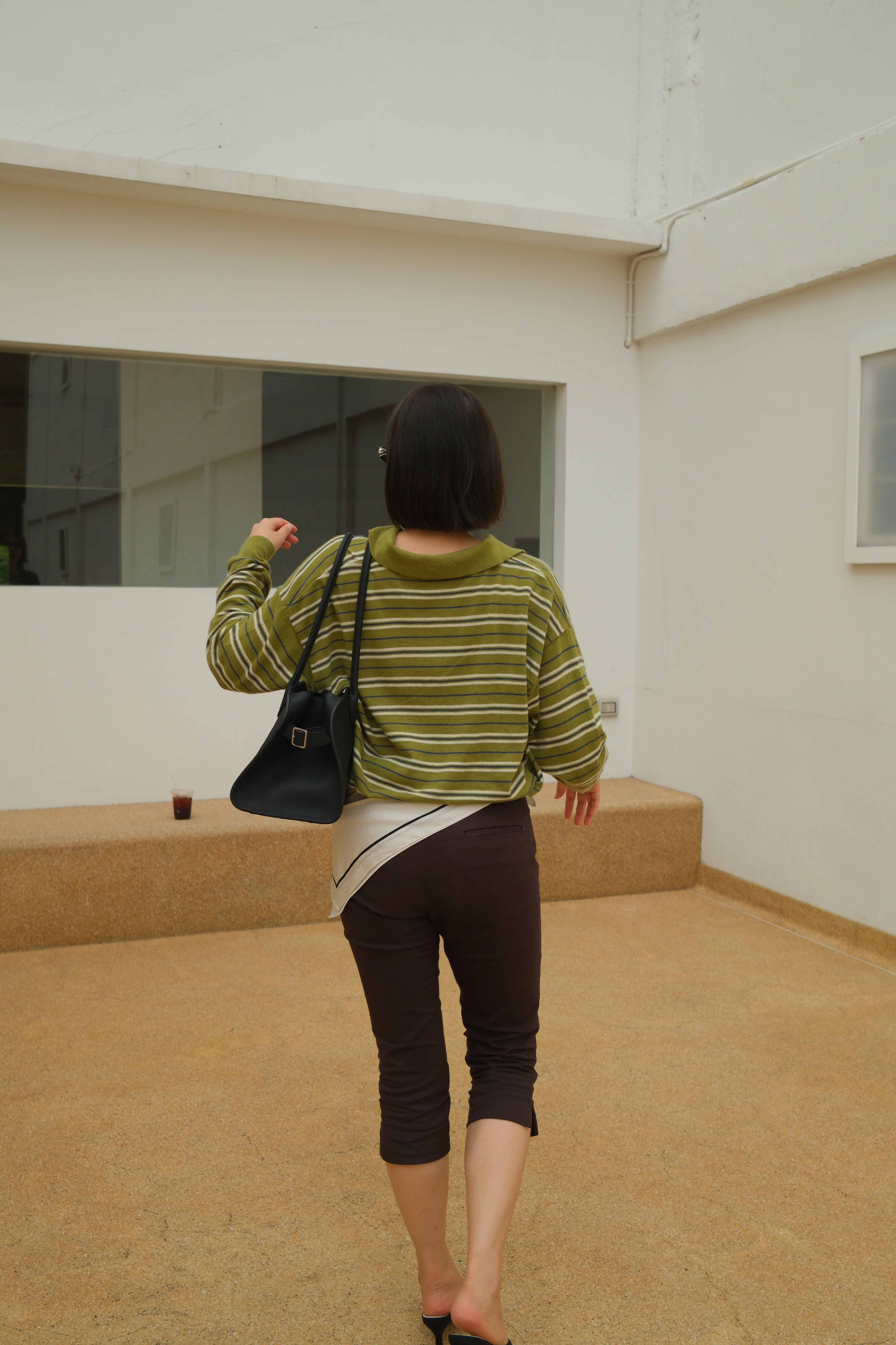 Rawraw striped polo sweater