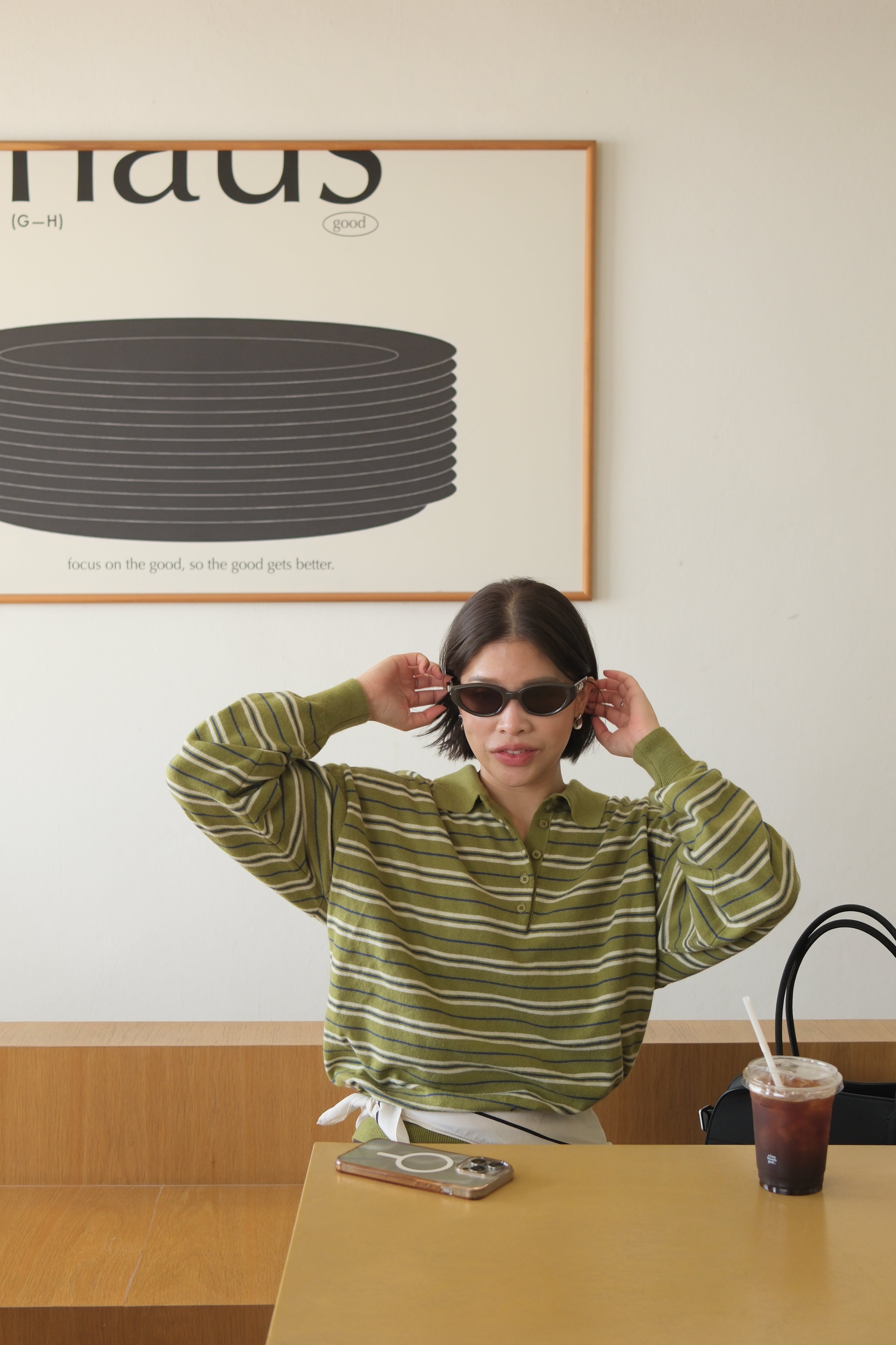 Rawraw striped polo sweater