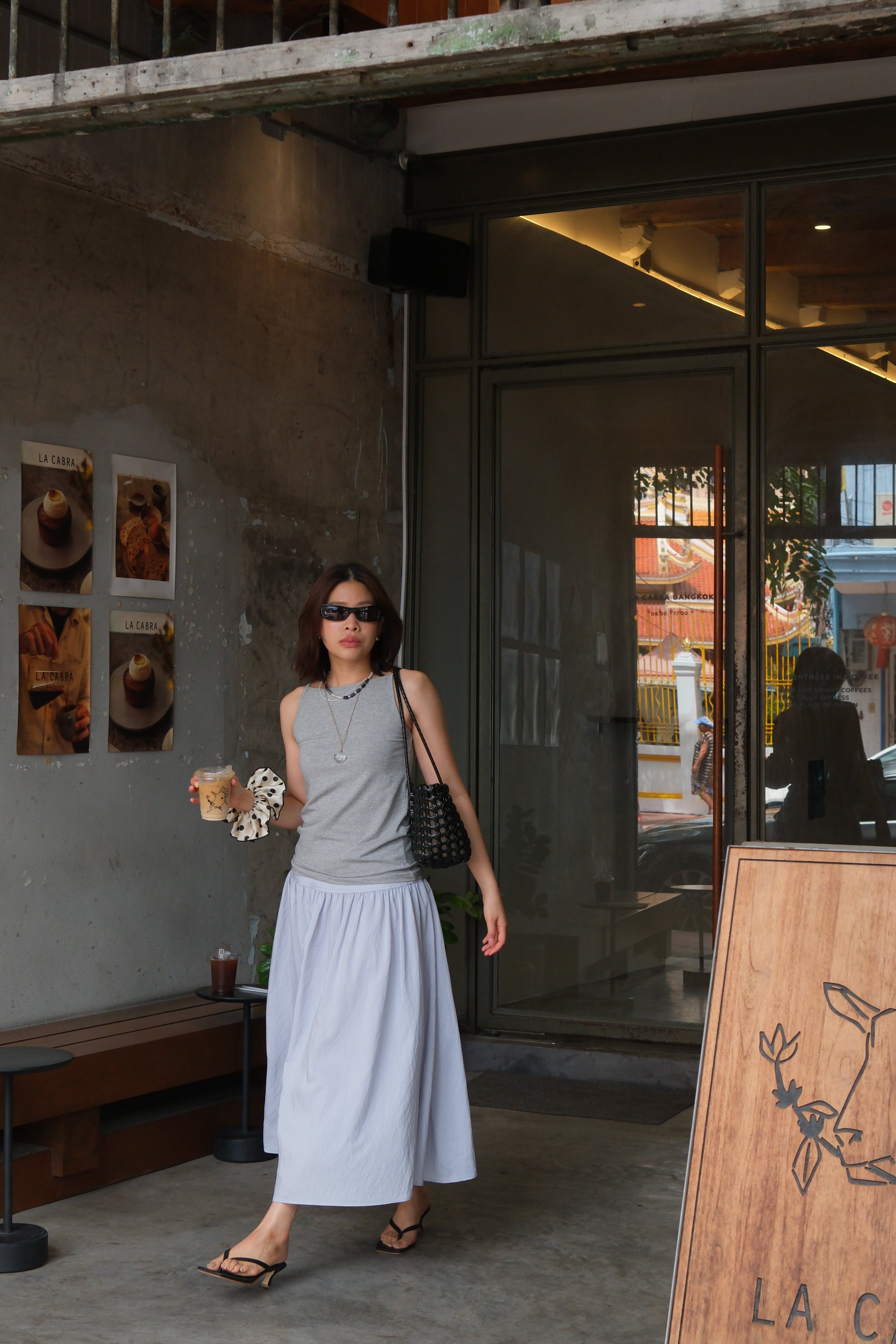 Rotti sheer maxi skirt