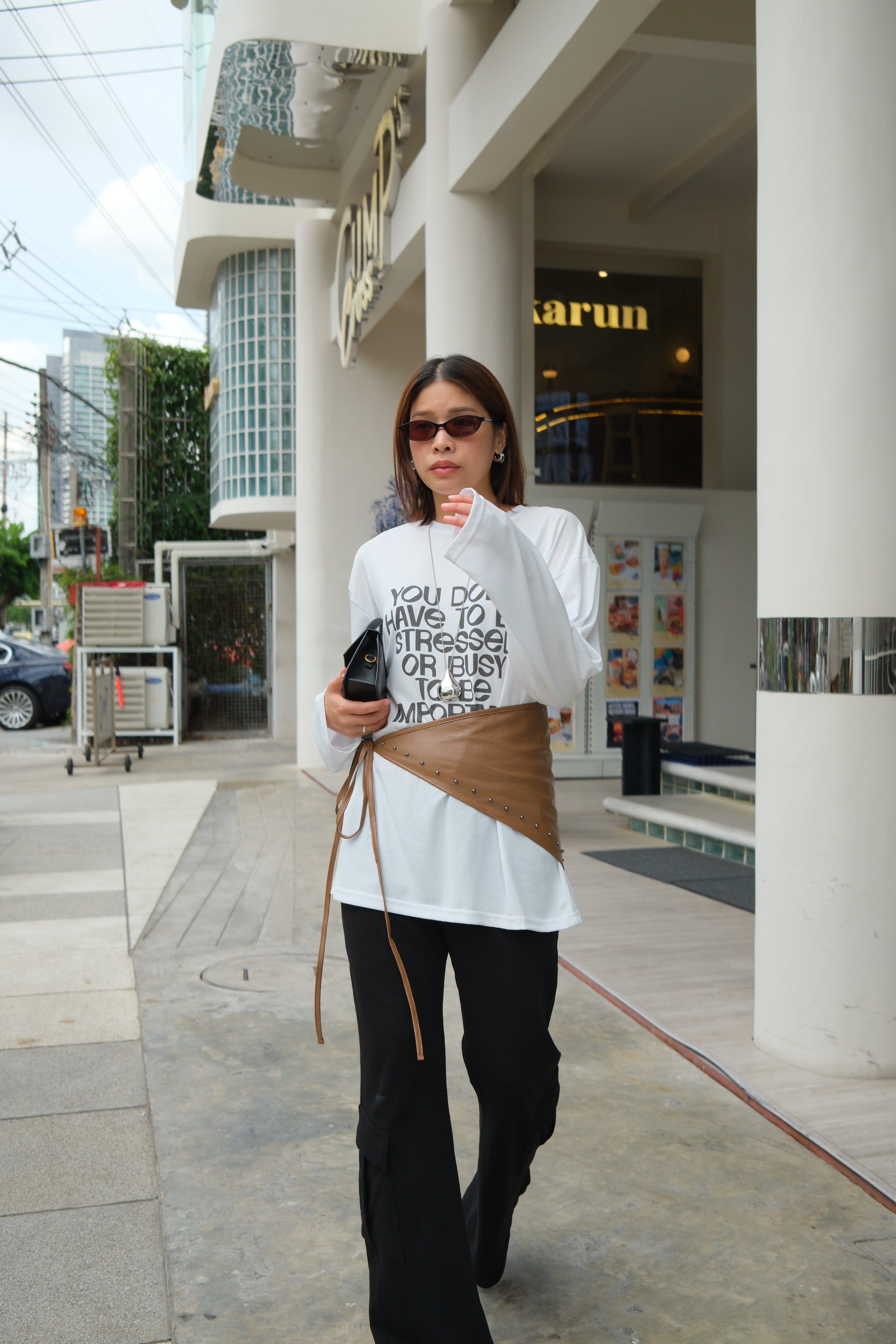 Vintage cargo flared pants