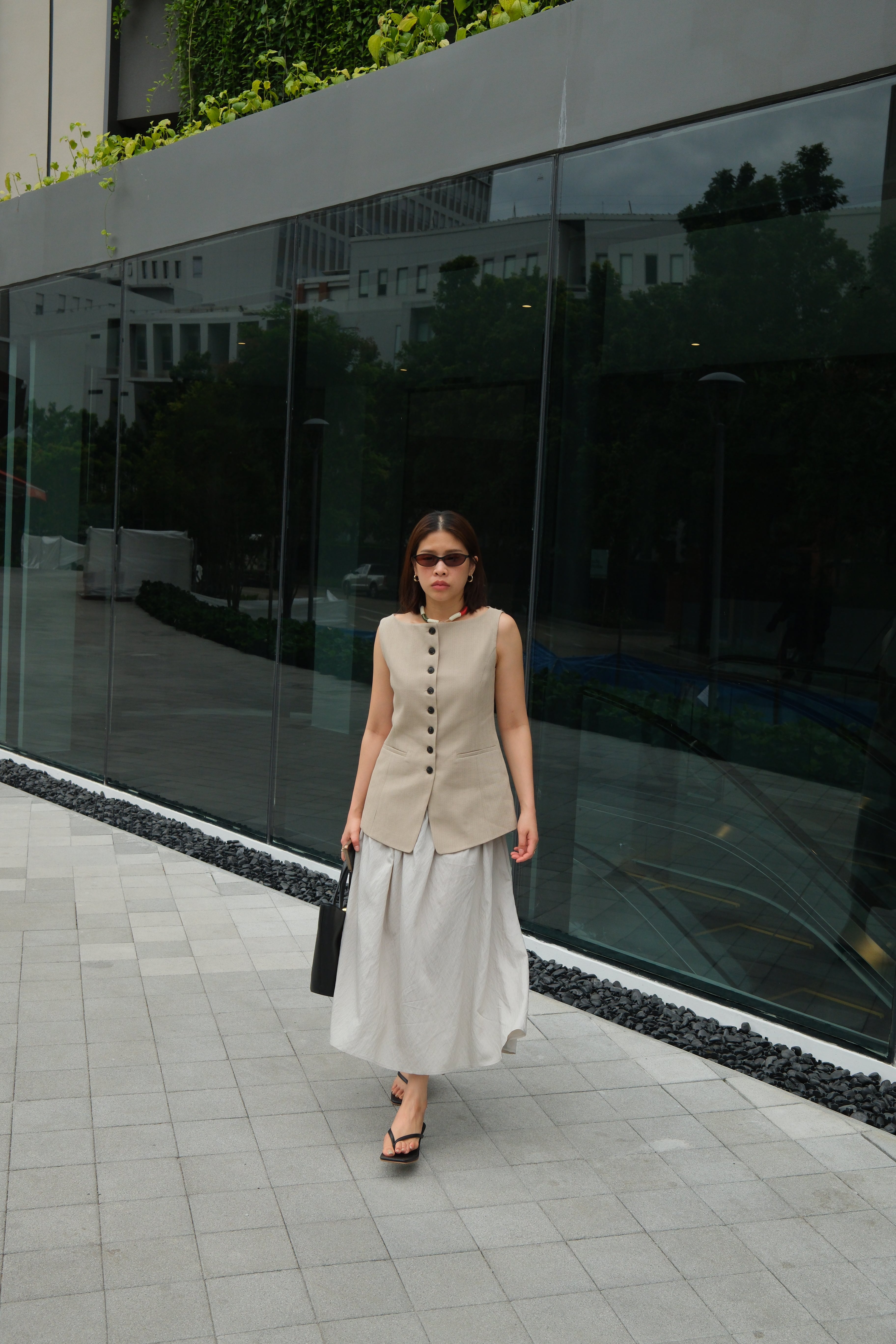 Rotti sheer maxi skirt