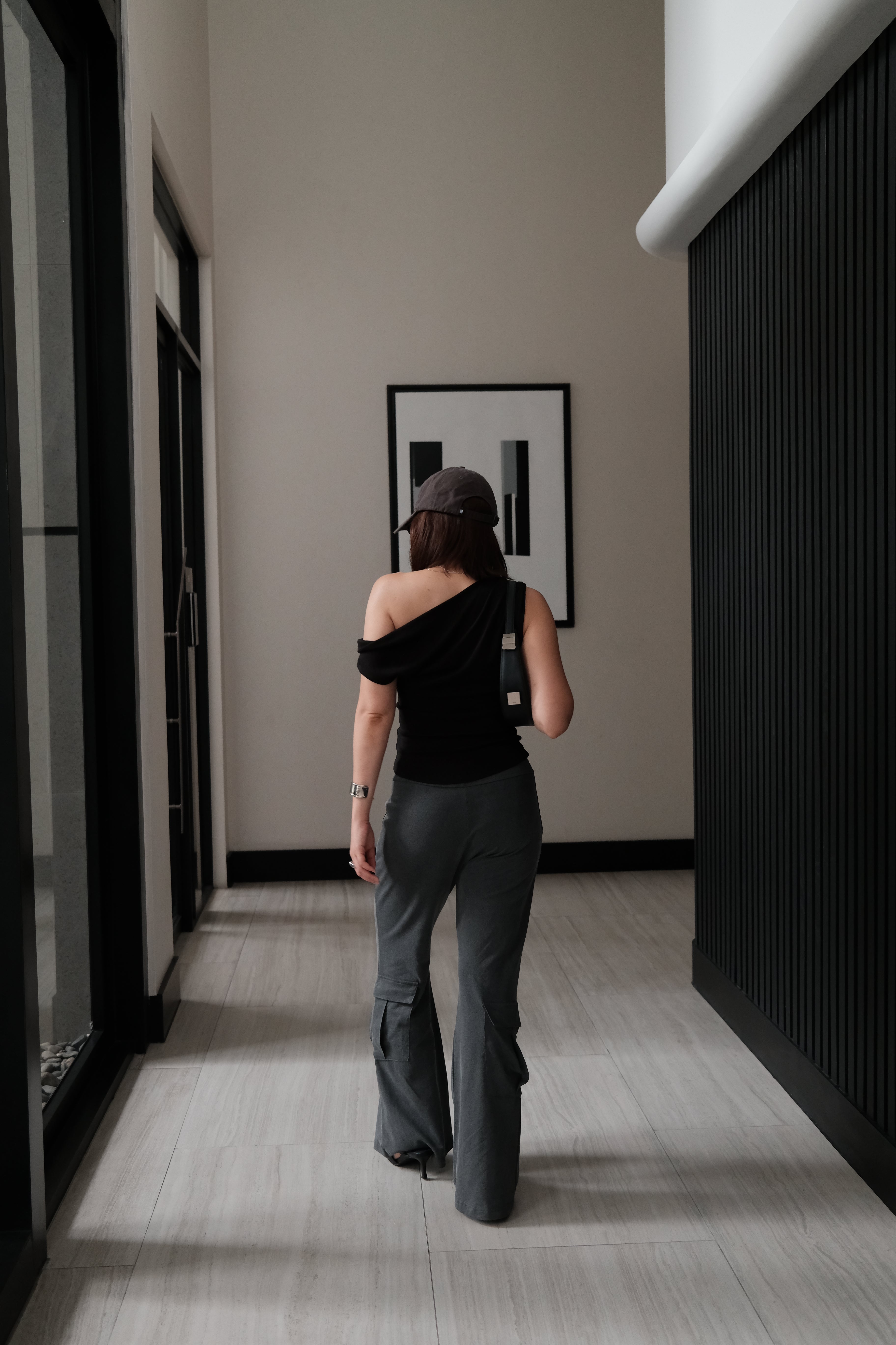 Vintage cargo flared pants