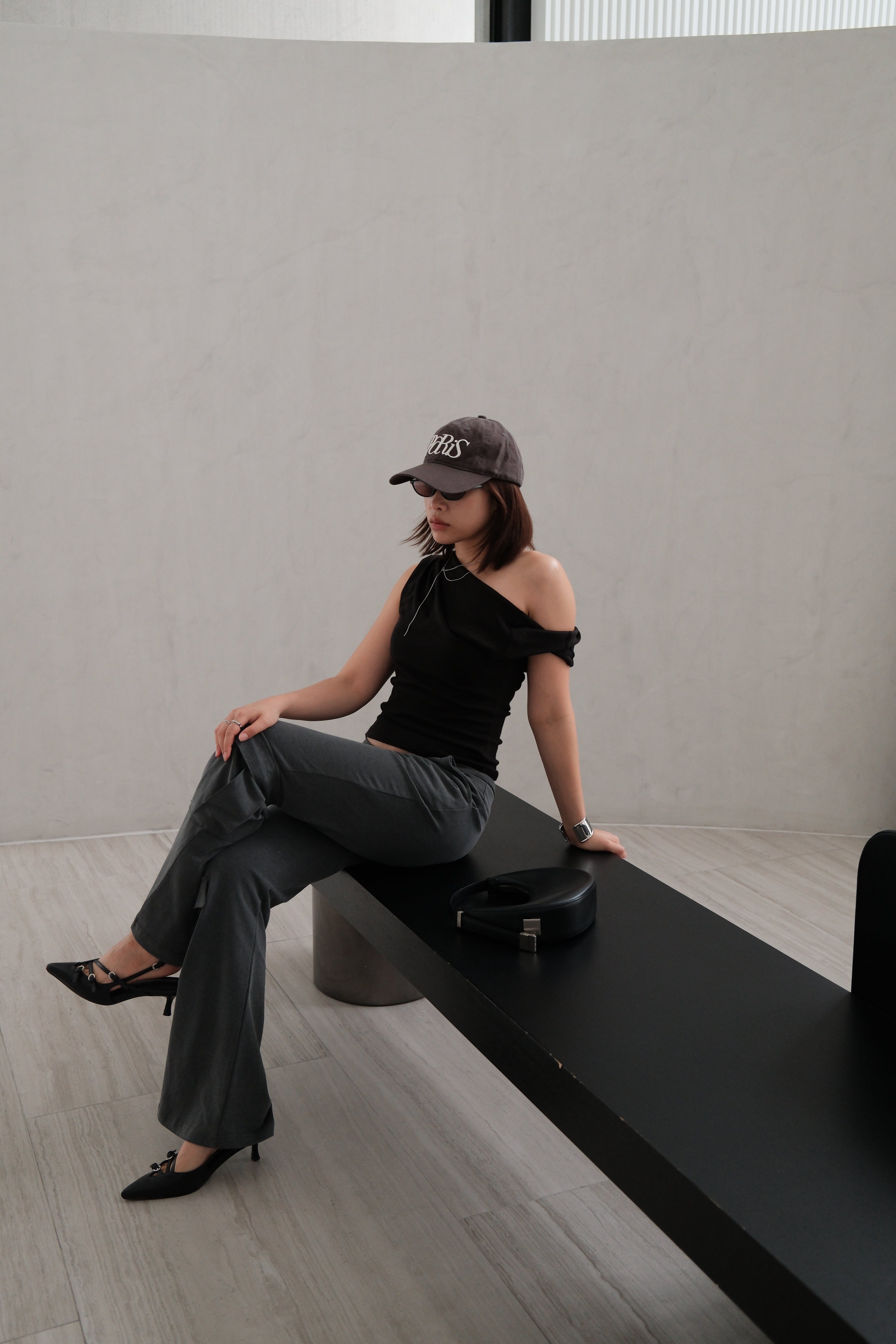 Vintage cargo flared pants