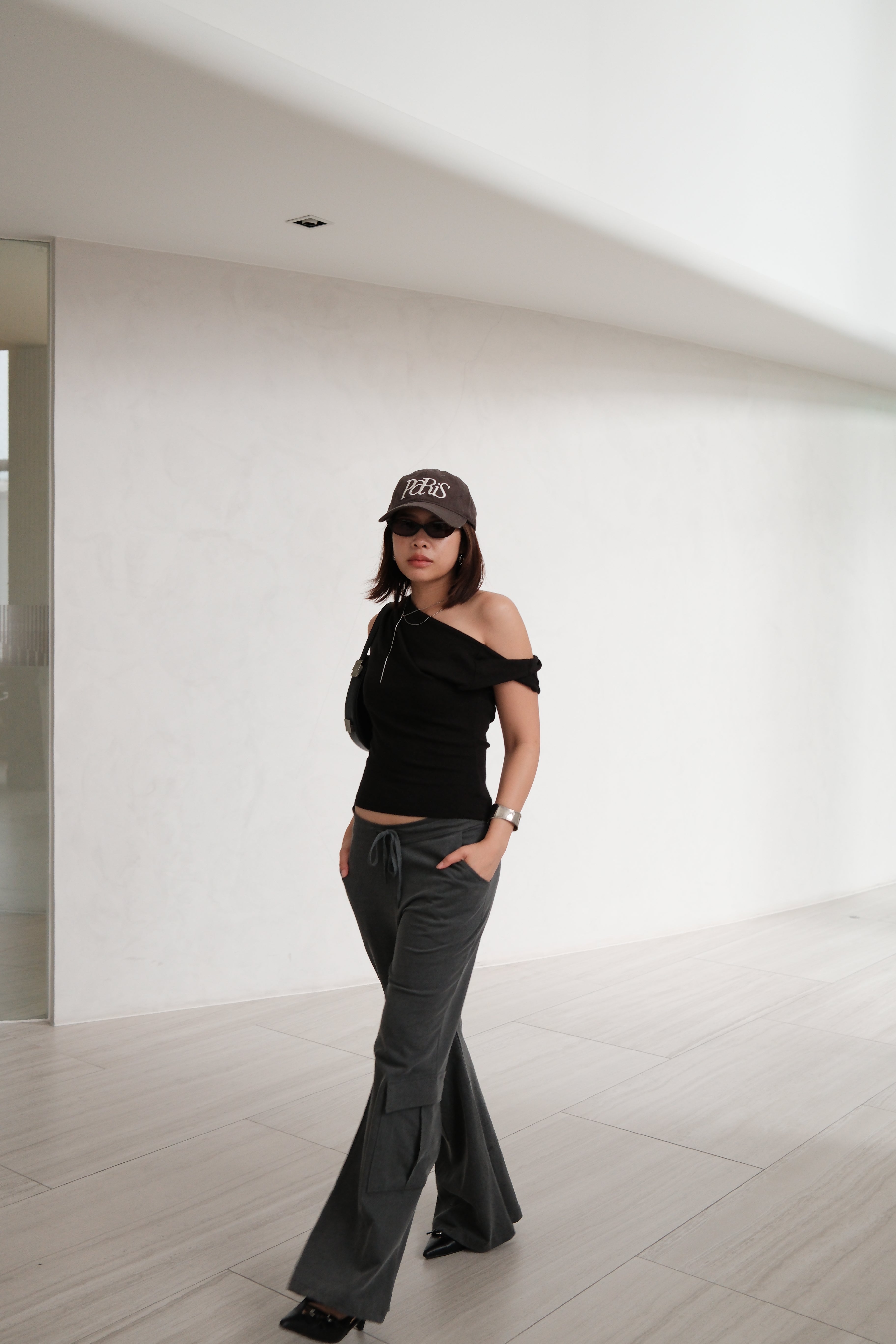 Vintage cargo flared pants