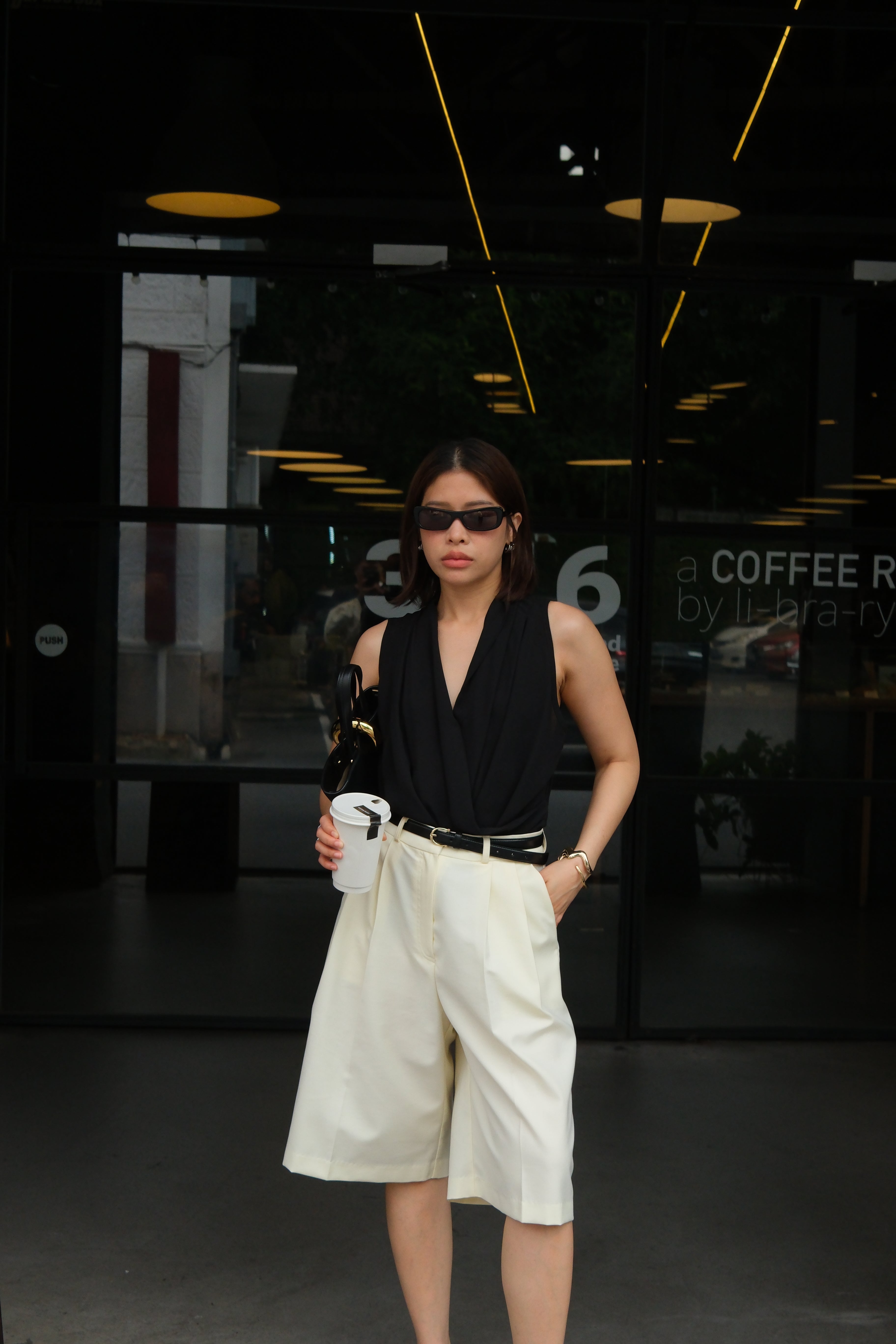 Jolie sheer wrap blouse