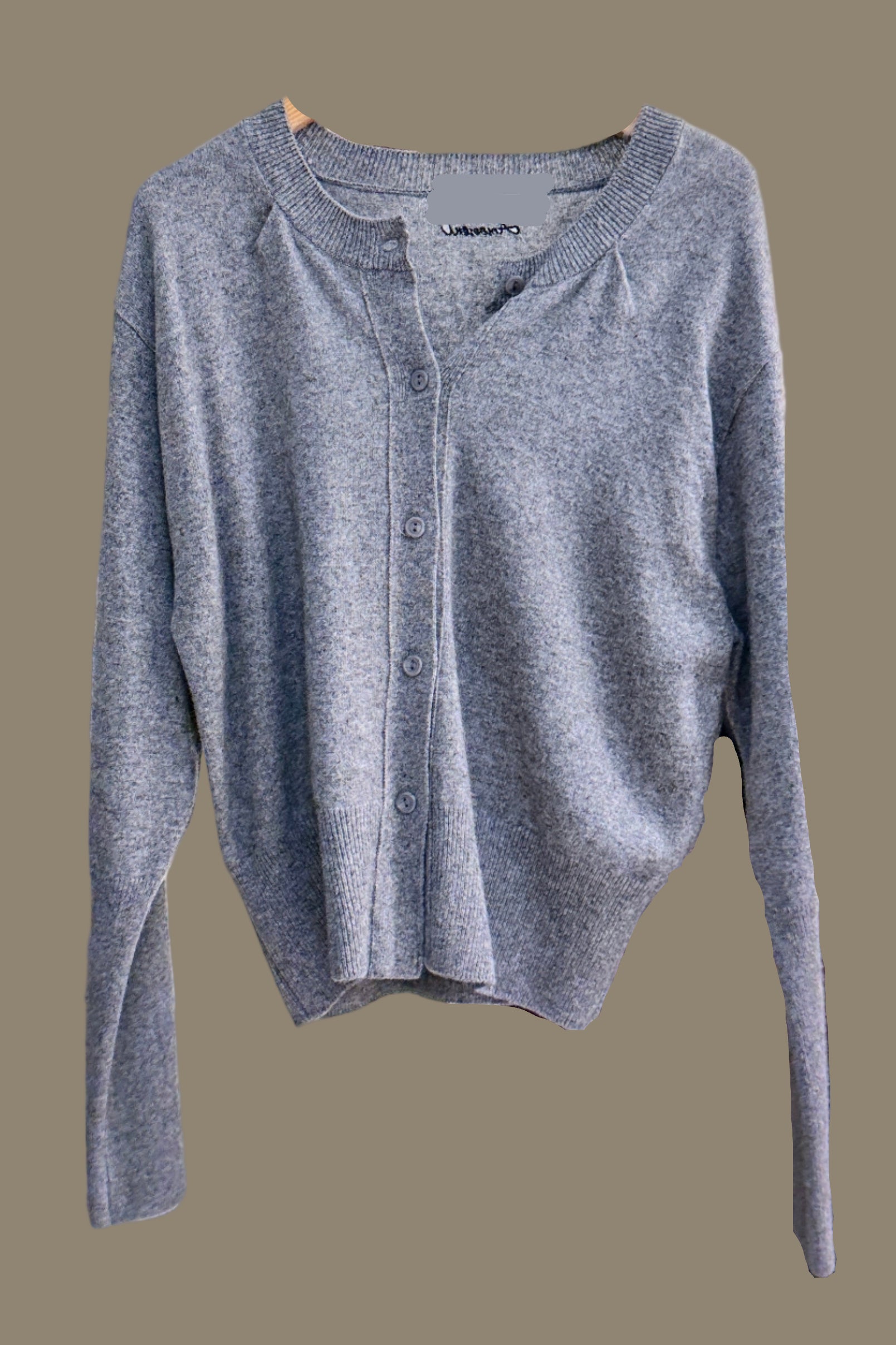 round neck cashmere cardigan