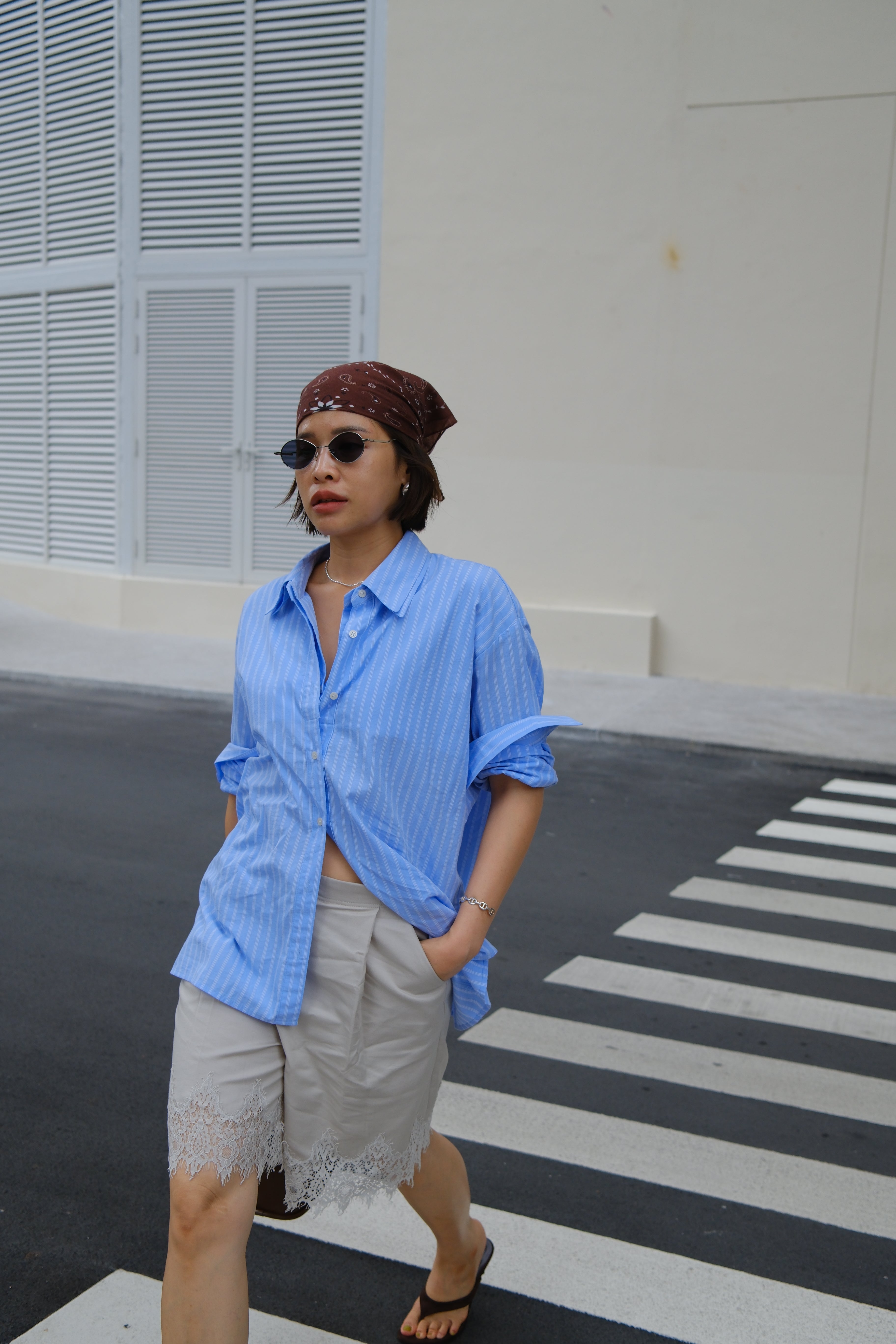 Double Collar Loose Shirt
