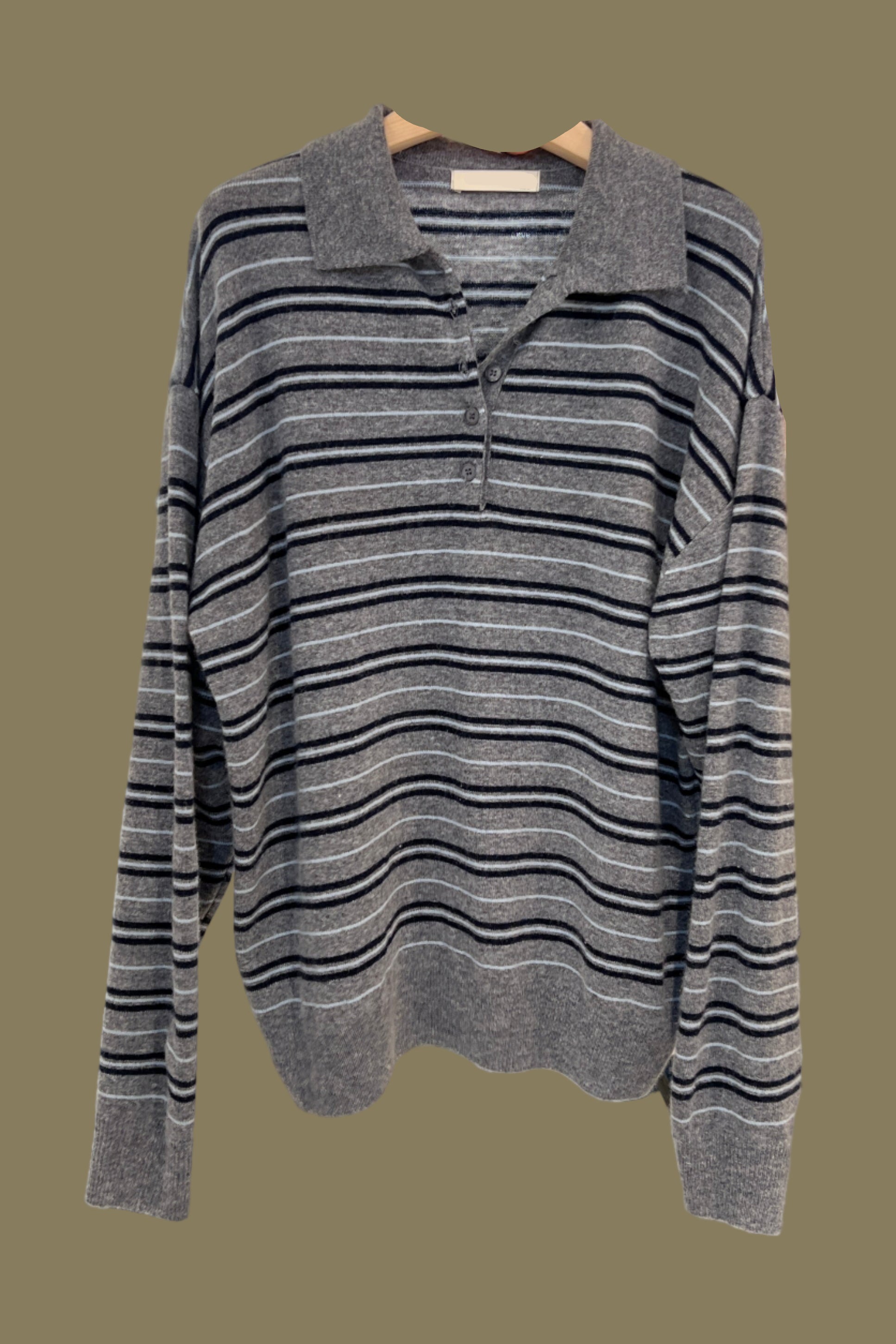 Rawraw striped polo sweater