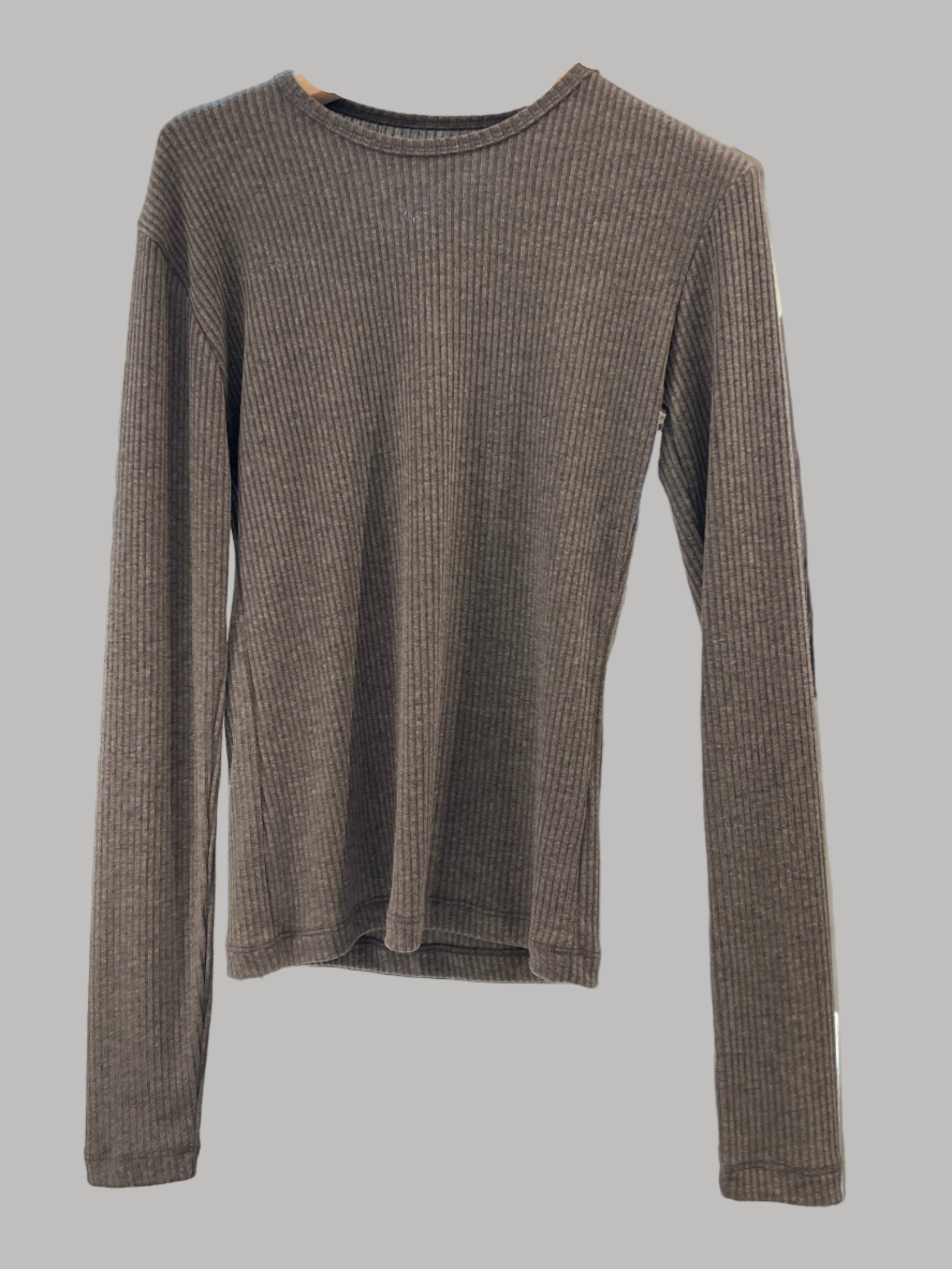 Cetti cotton ribbed long-sleeve soft tee