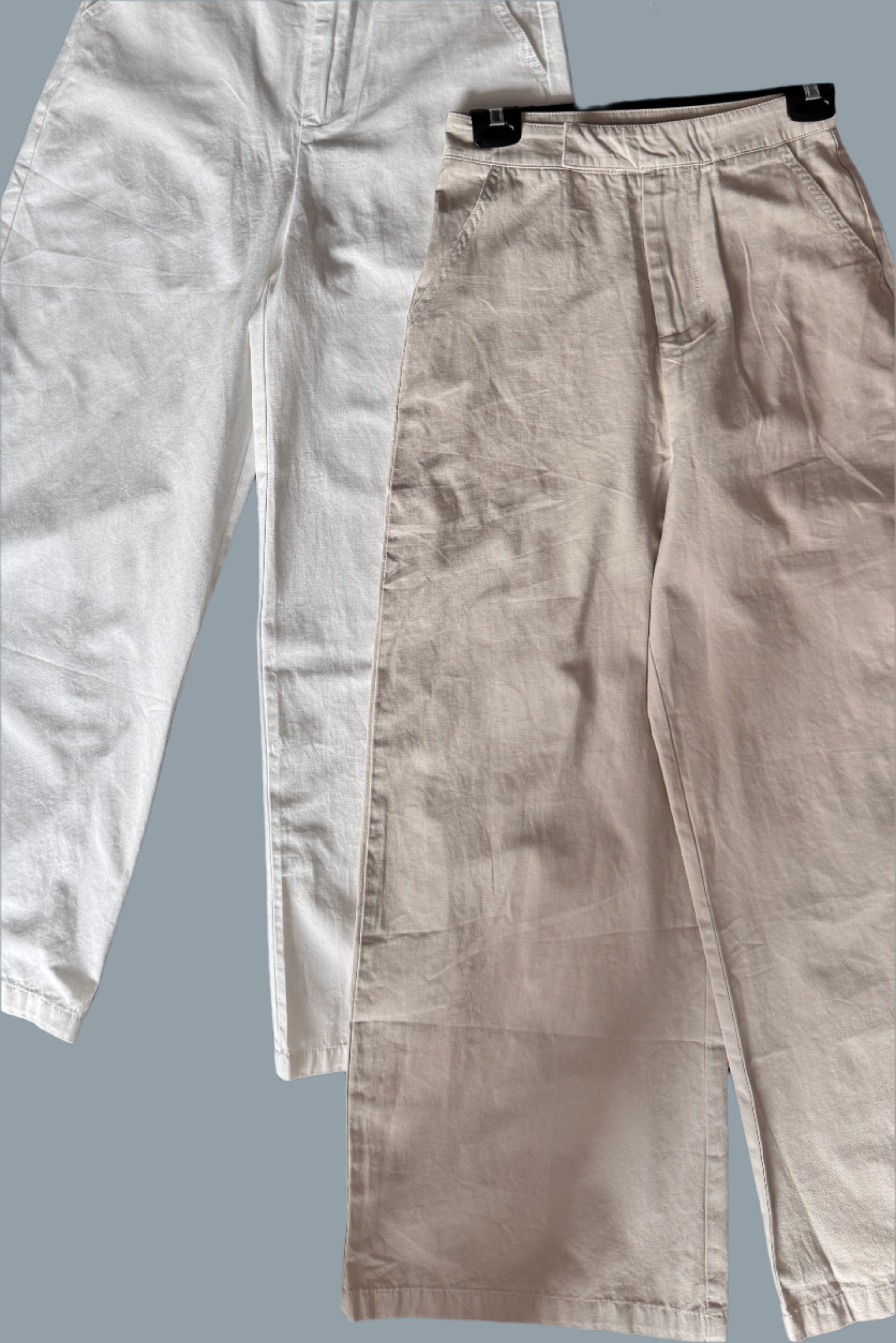 High Rise Linen blend trousers