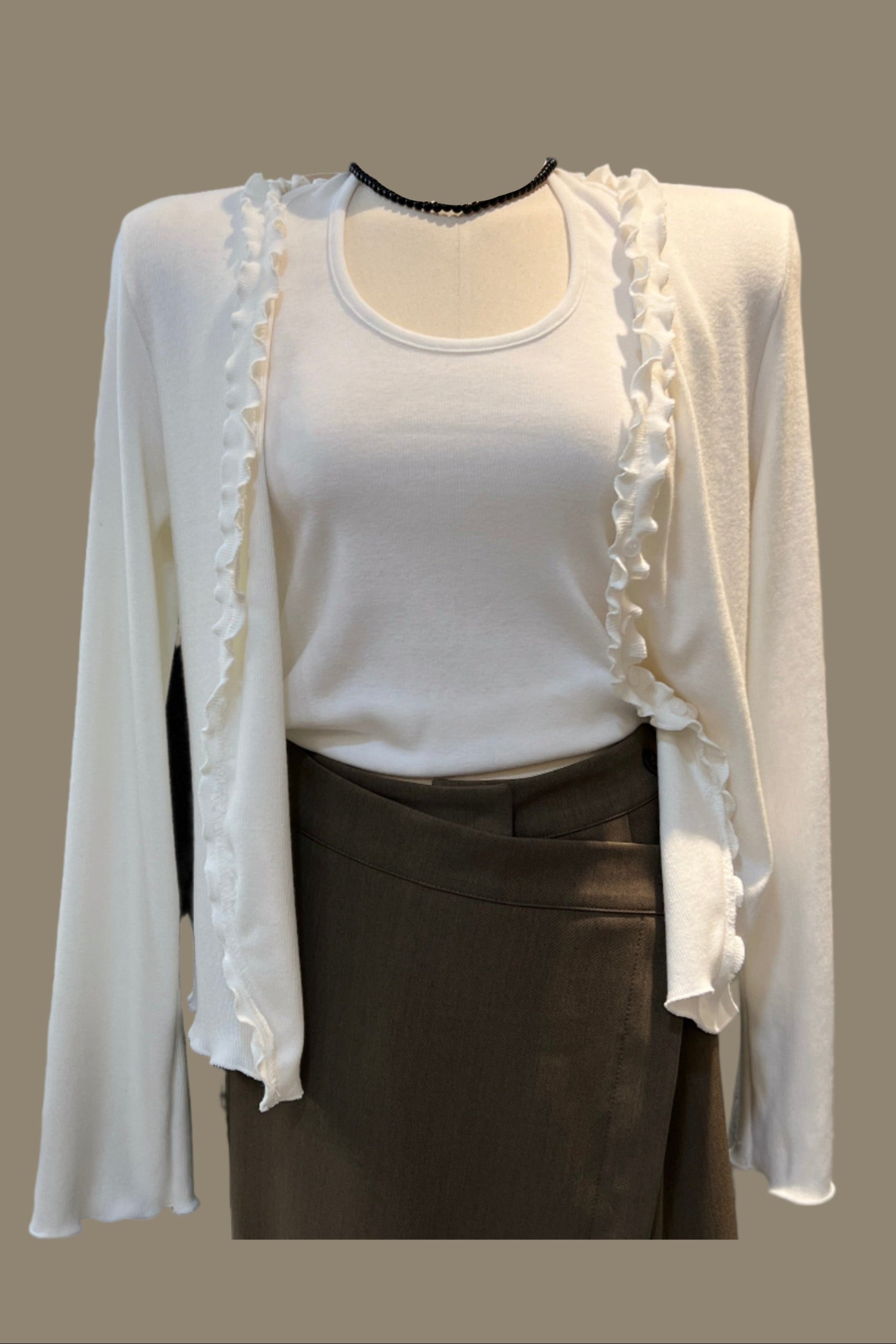 Ren frill edge cardigan