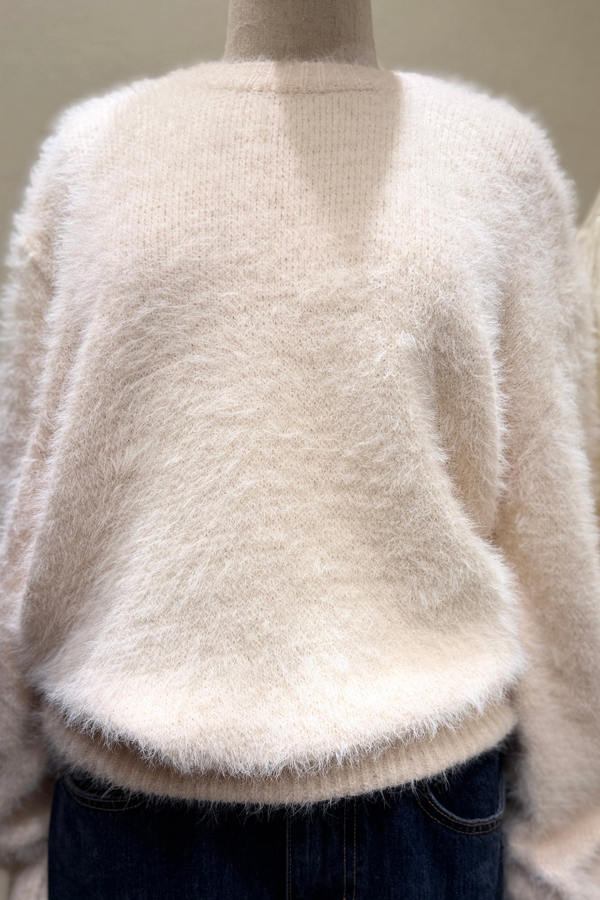 Holly fluffy knitted pullover