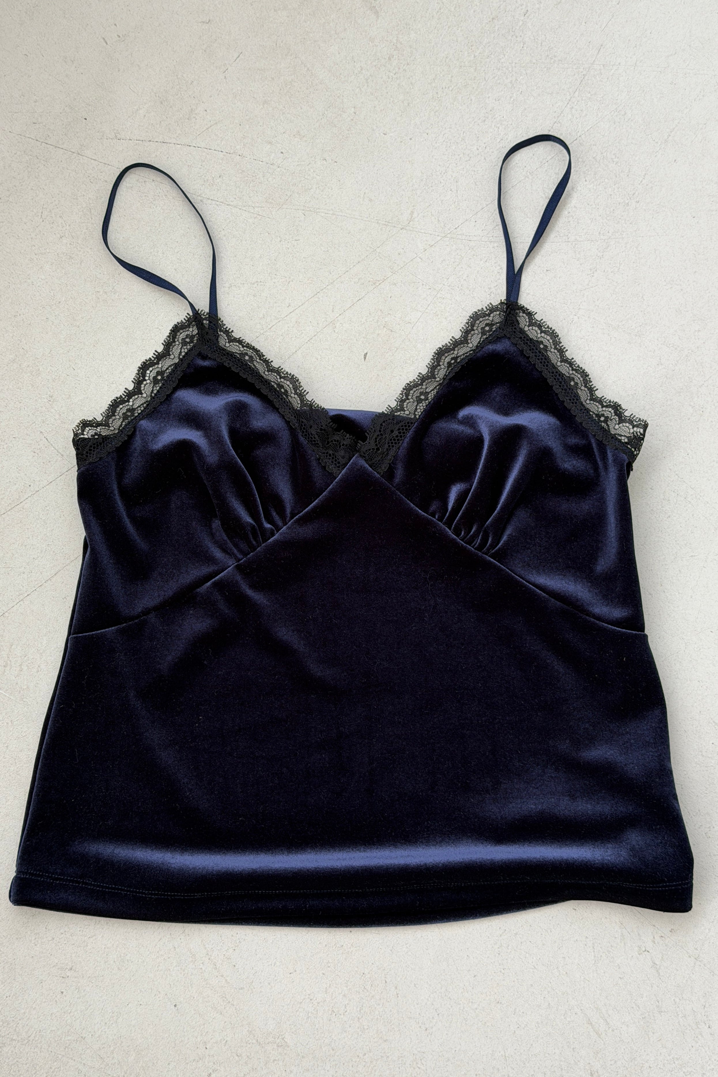 Lacey edge camisole top