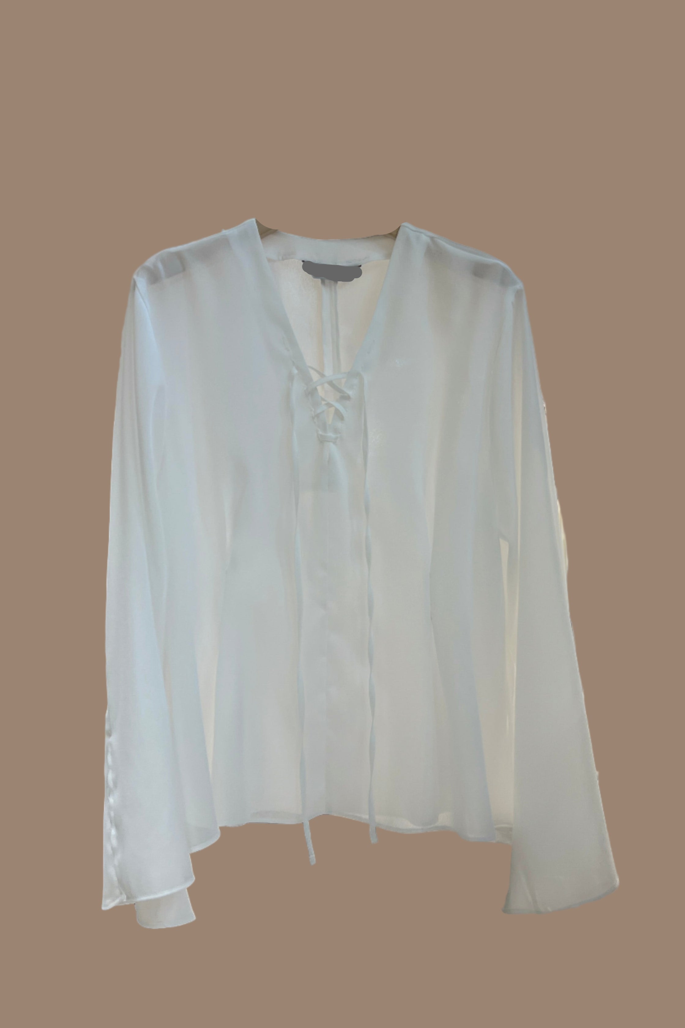 boho sheer blouse