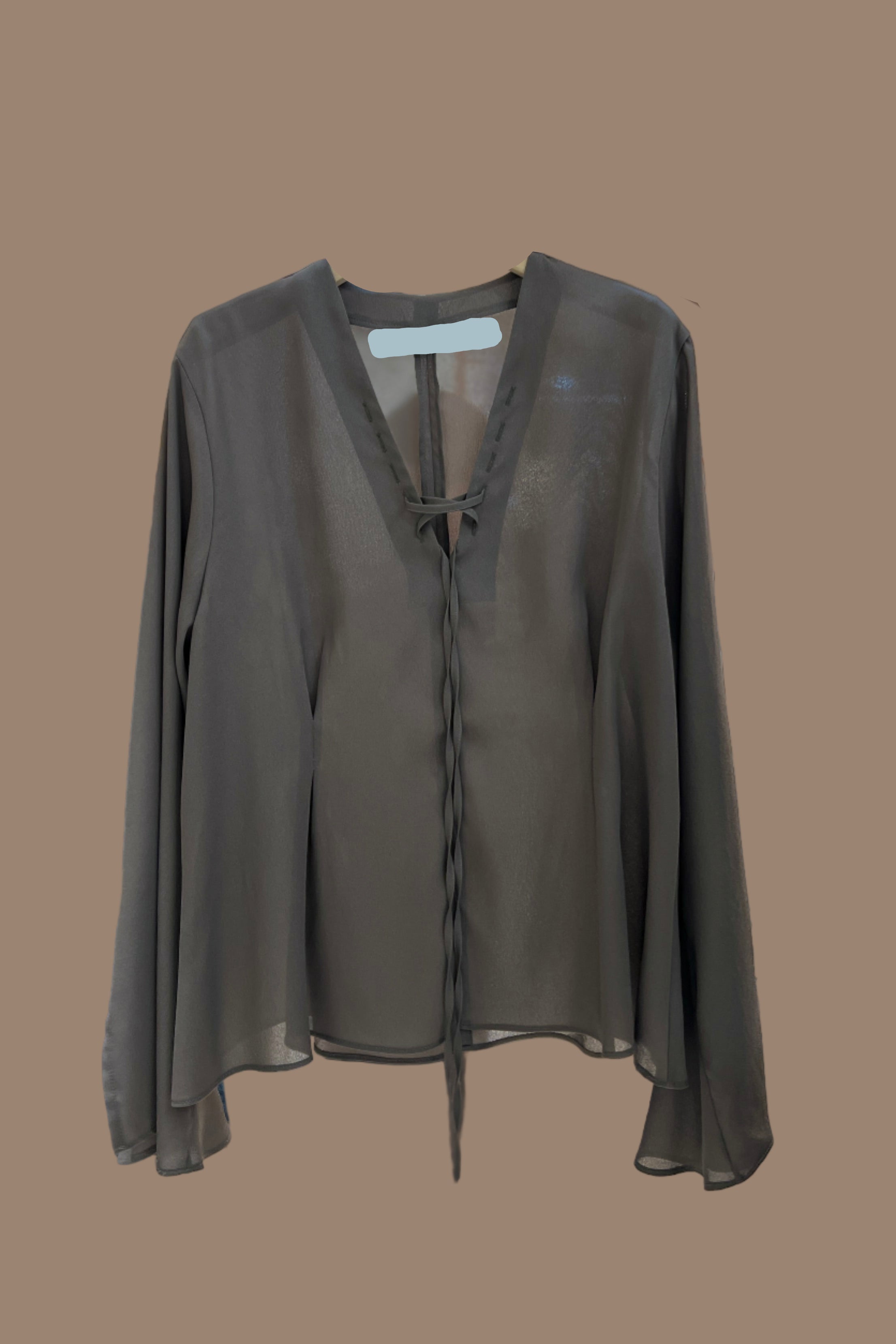 boho sheer blouse