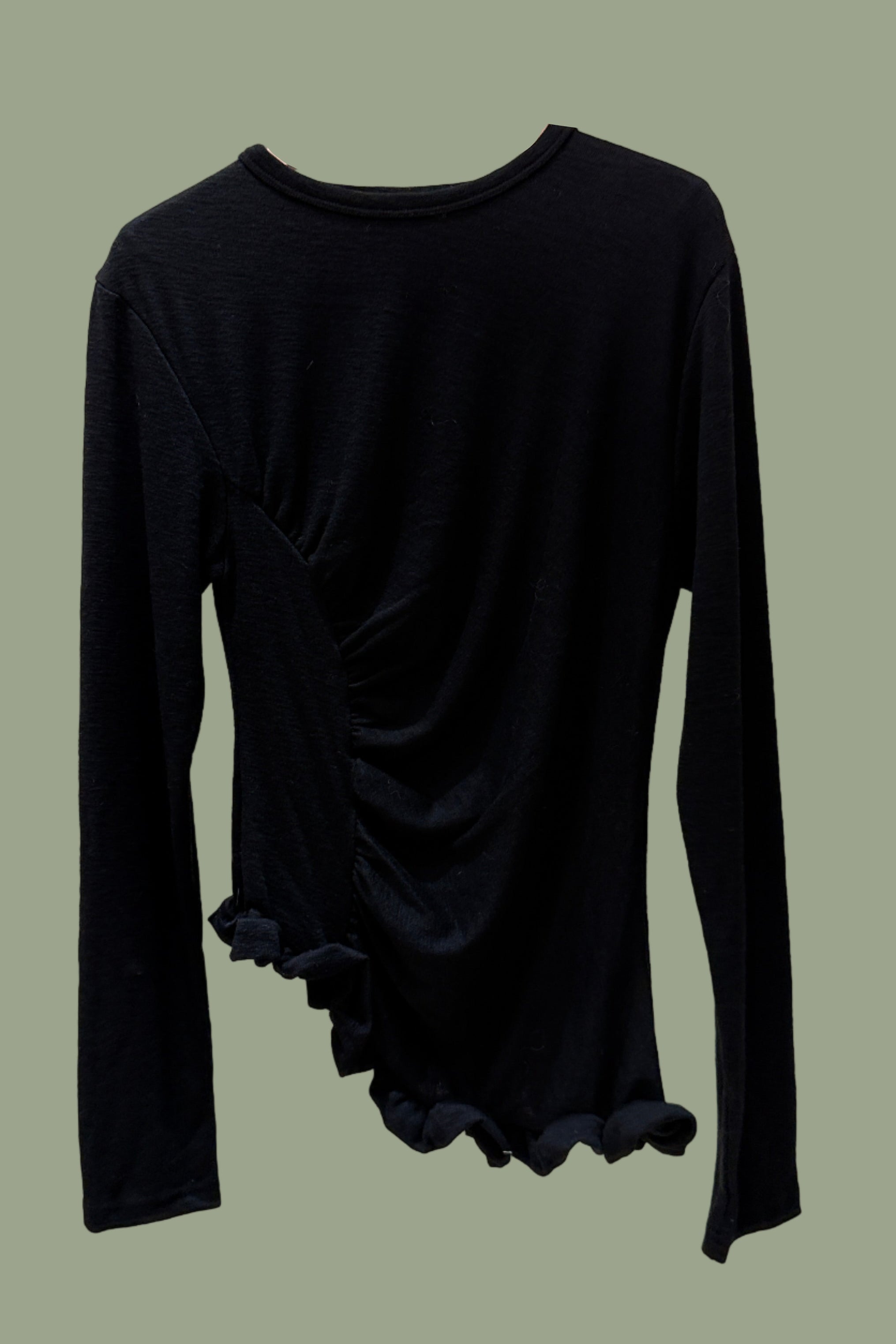 Ronny shirring unbalance tee