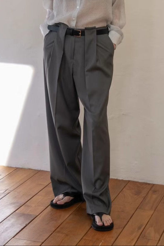 Jill wide leg trousers with belt