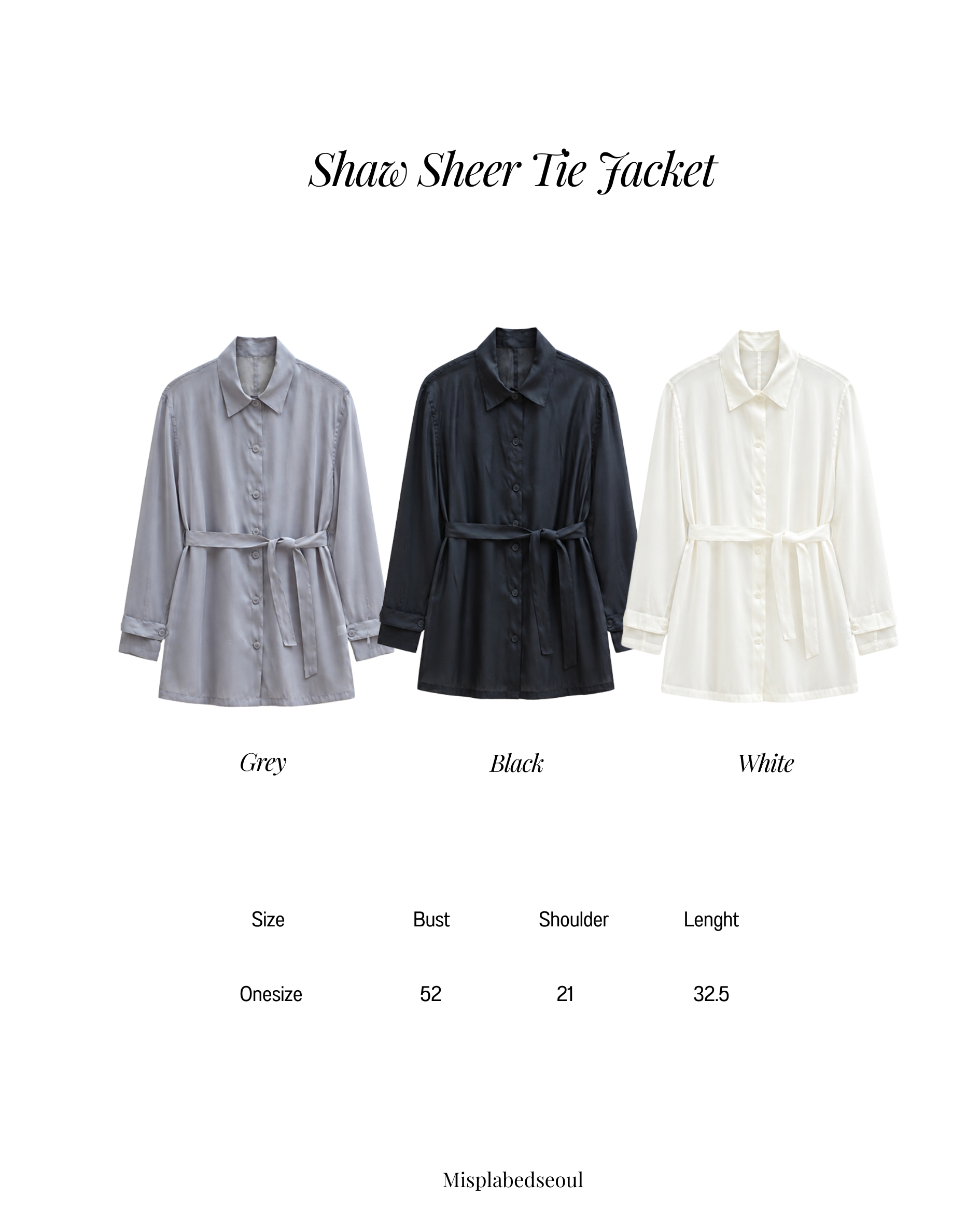 Shaw Sheer Tie Jacket