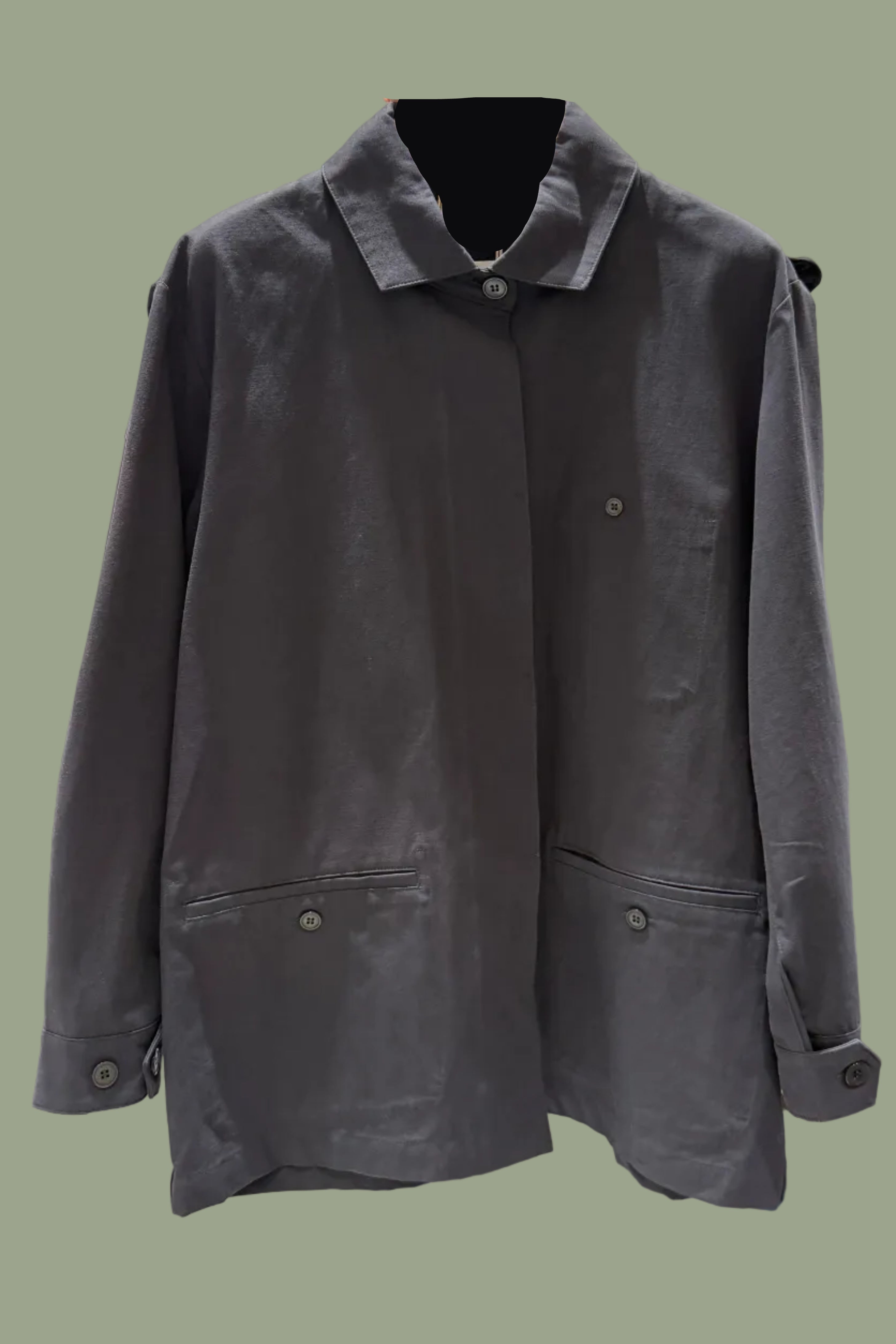 Frill jacket with removable pocket