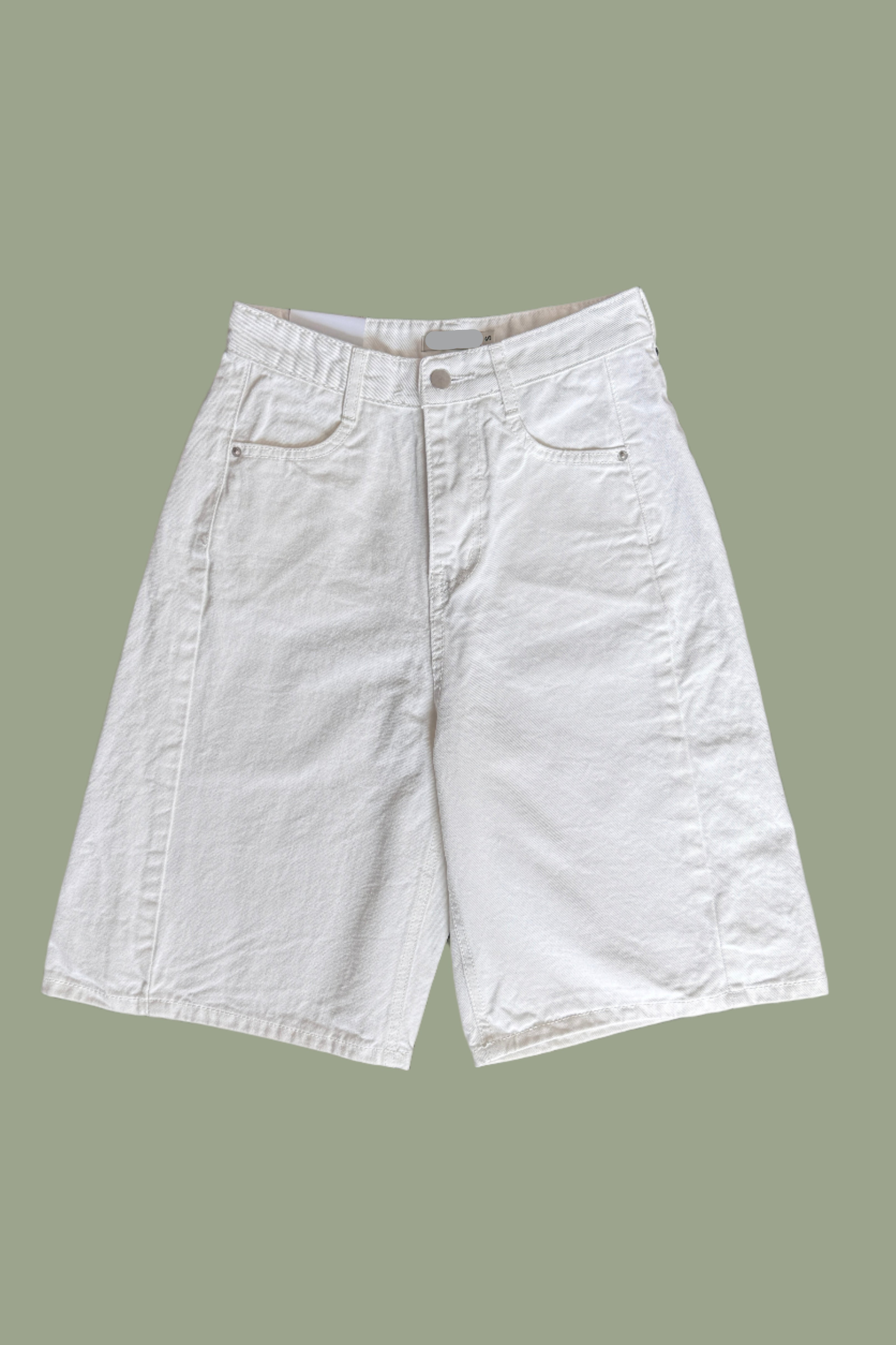 Palmo high waisted bermuda denim shorts