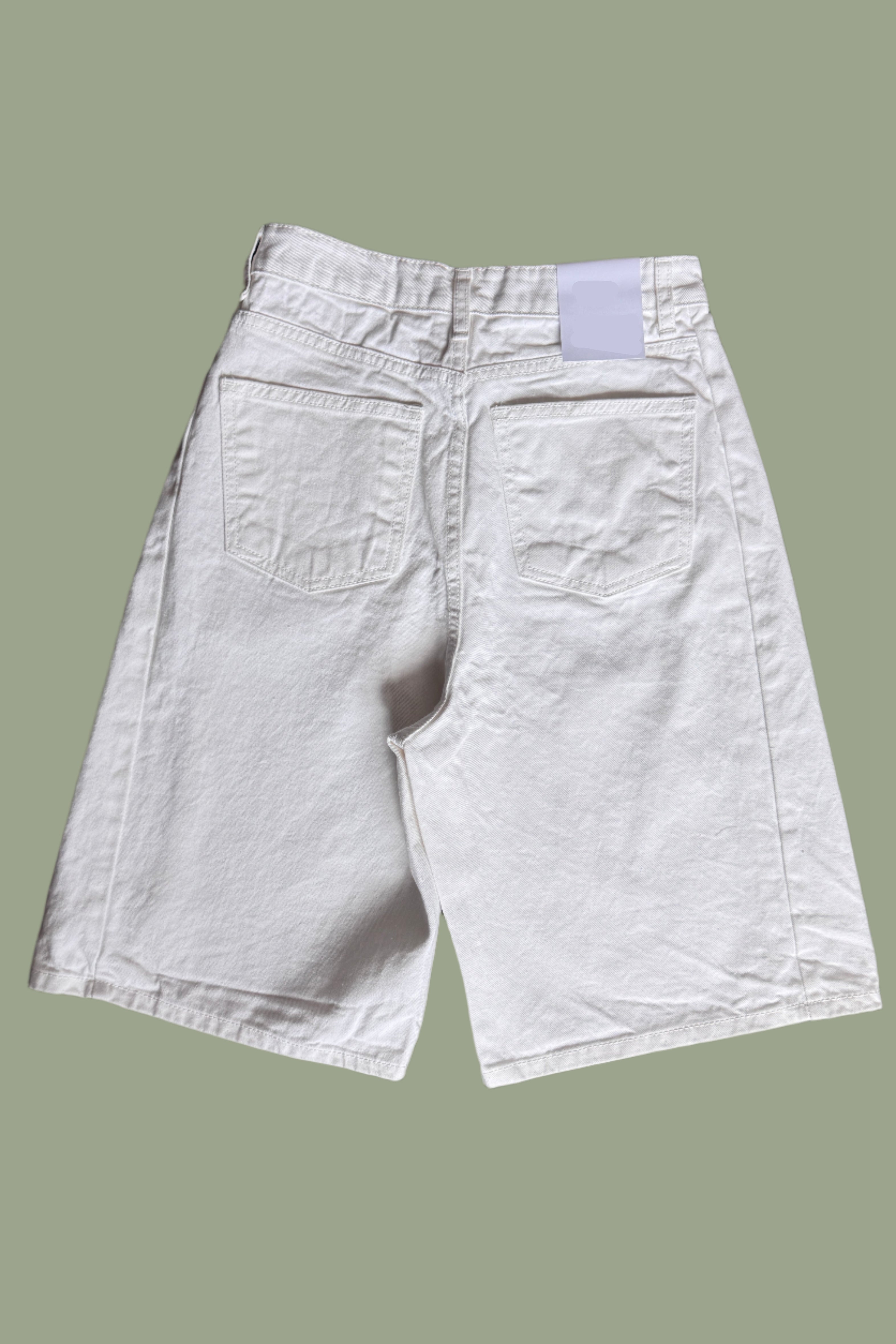 Palmo high waisted bermuda denim shorts