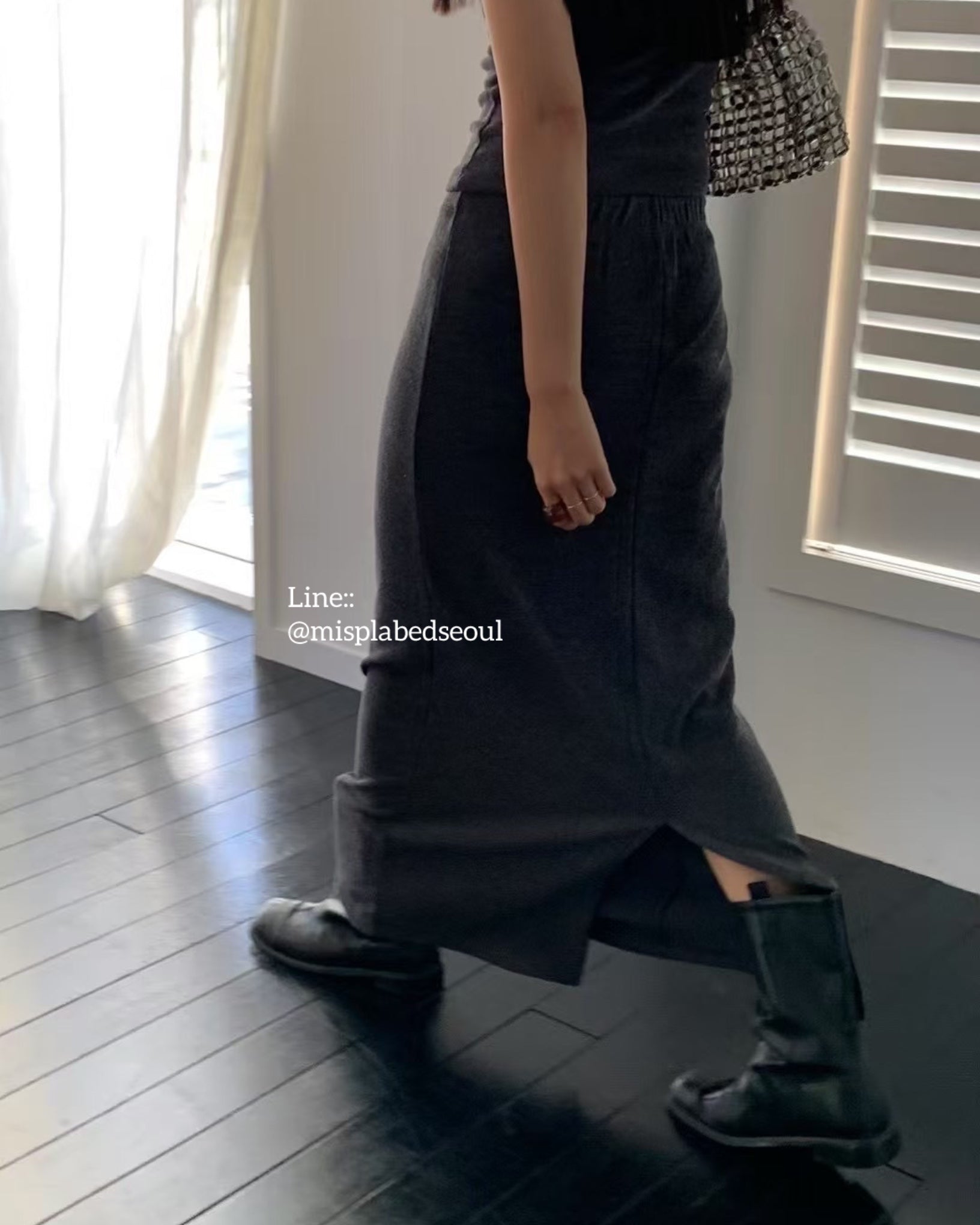 fluff comfy maxi skirt
