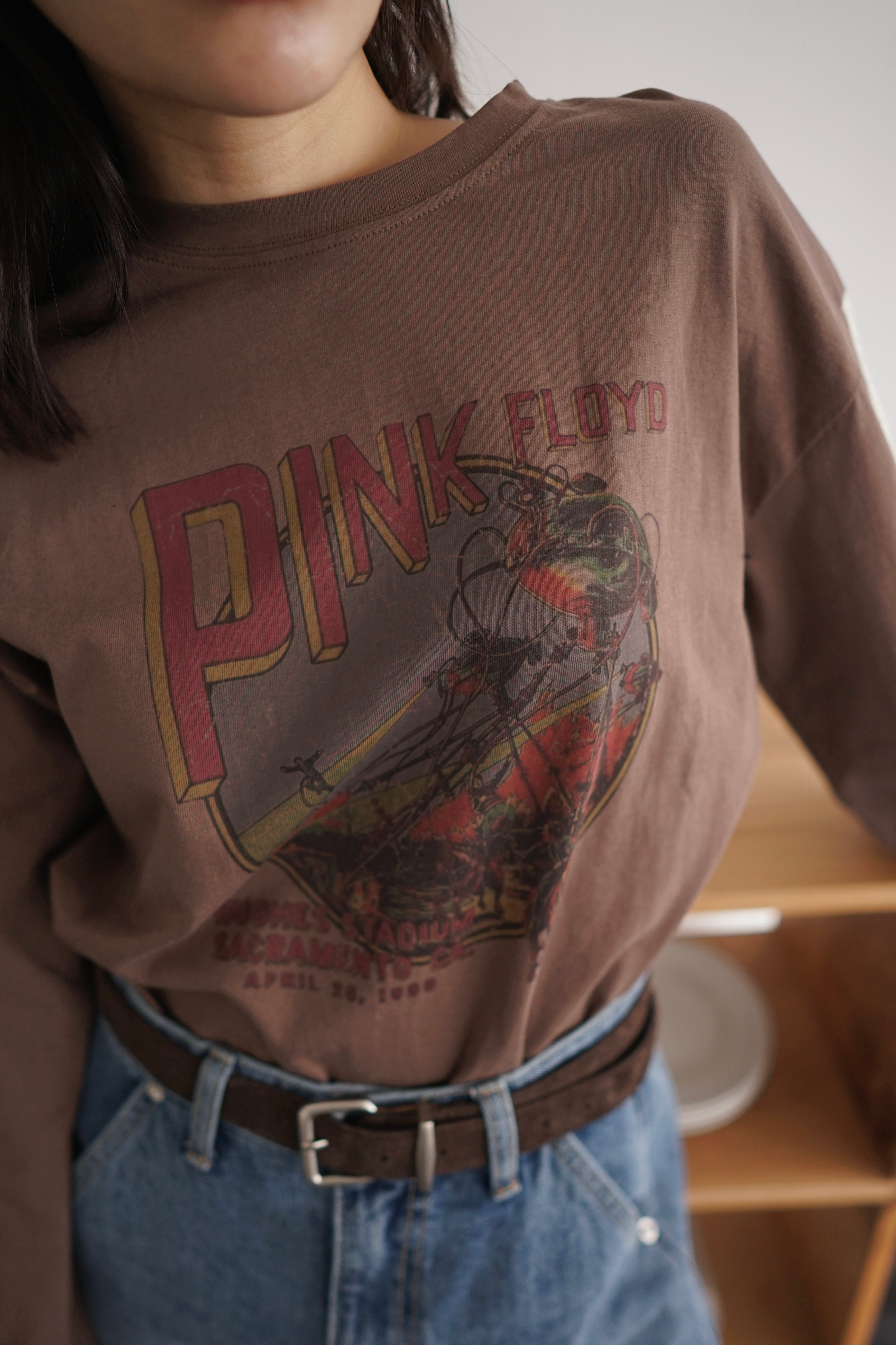 PINK FLOYD lace tape long sleeve tee