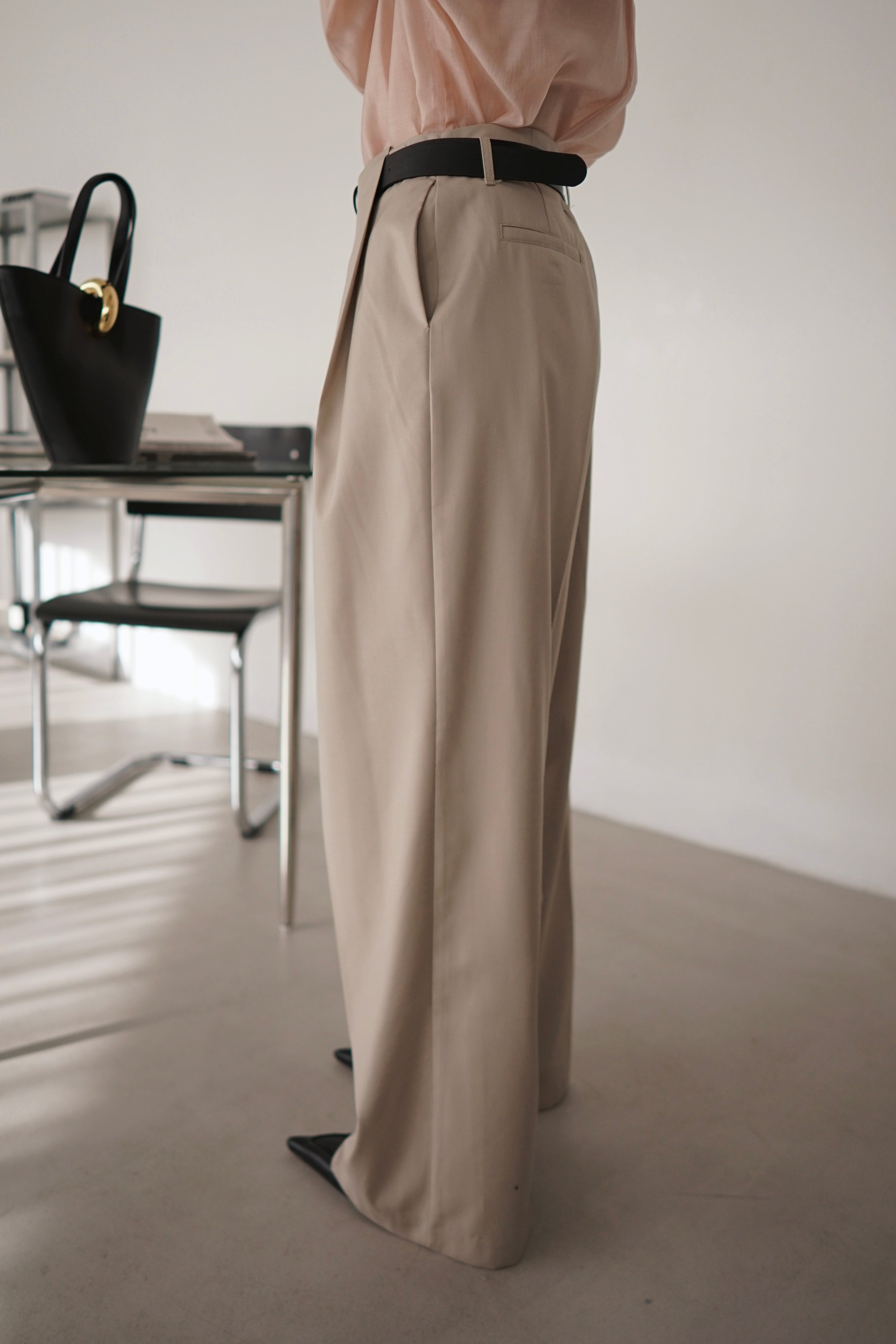 Jill wide leg trousers with belt