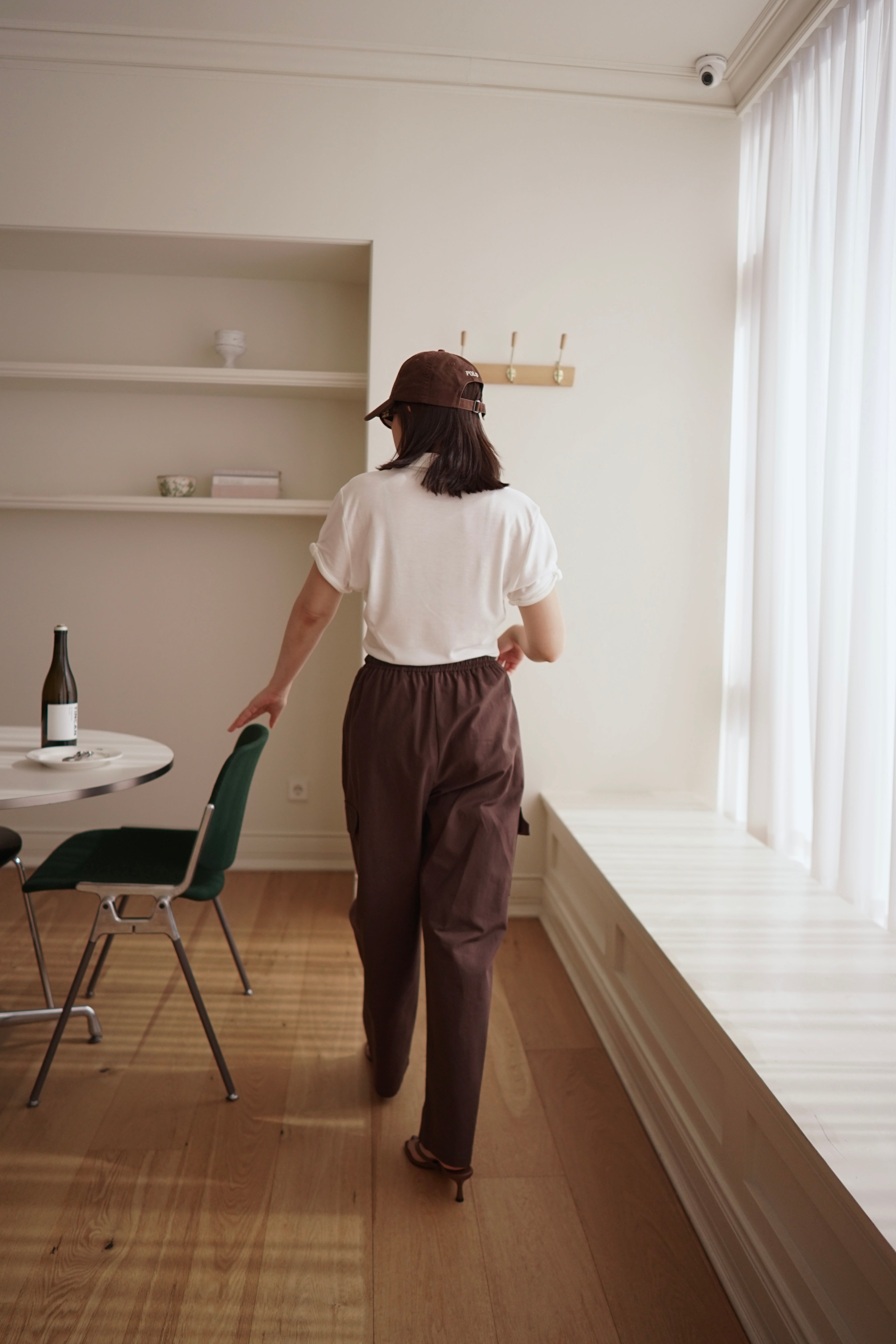 rolled-up sleeve soft polo tee