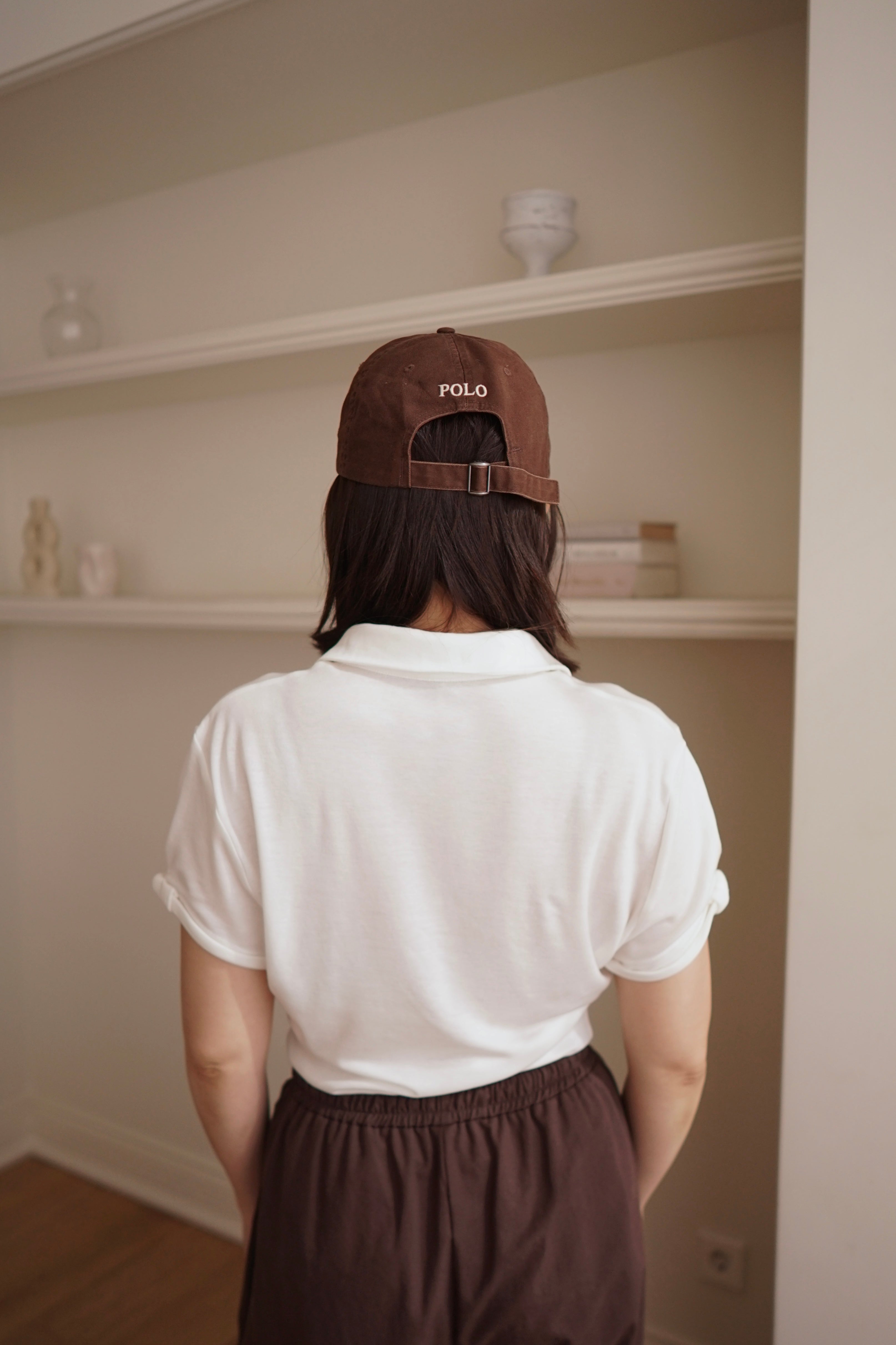 rolled-up sleeve soft polo tee