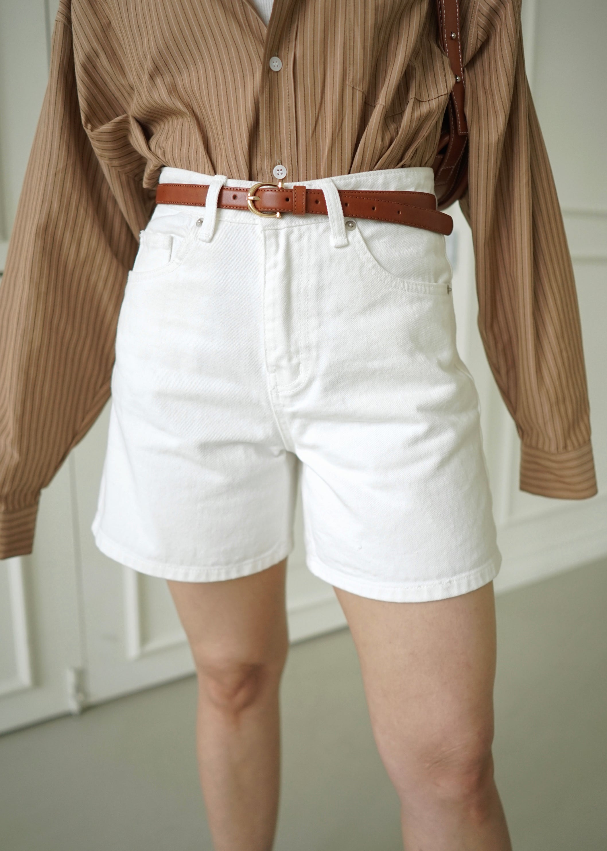 polar highrise denim shorts
