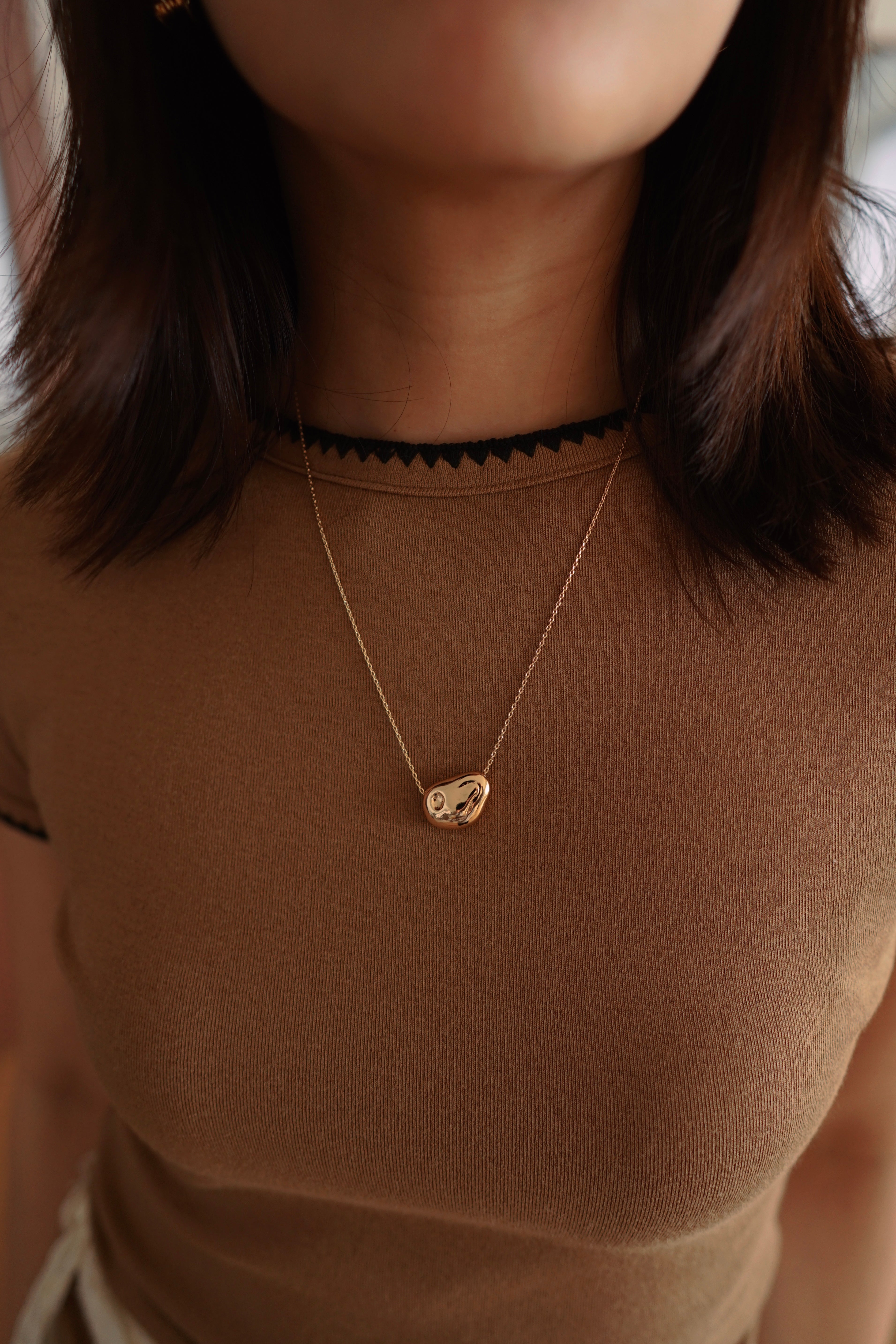 Lago embroidered hem soft tee