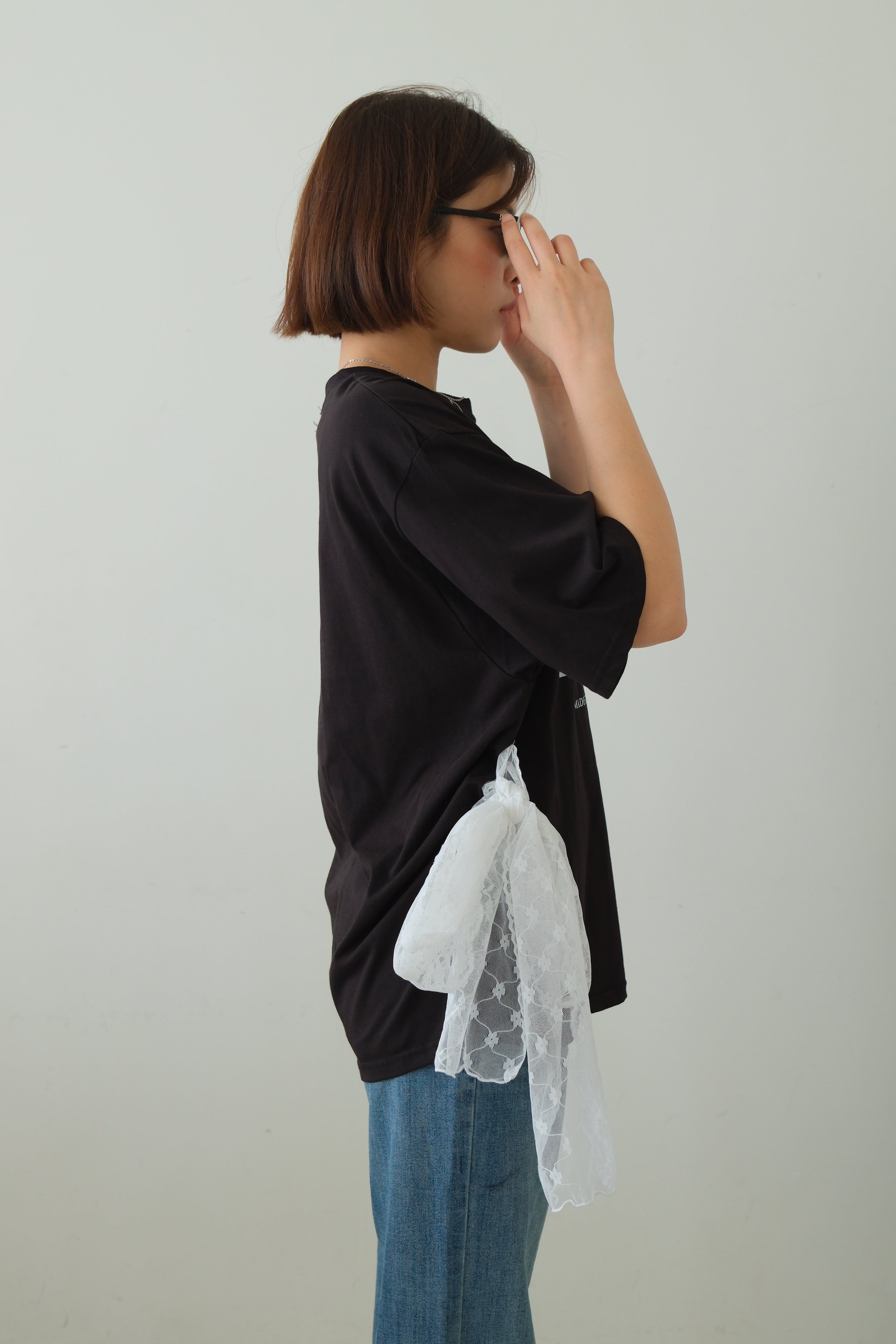 Lace Belt Detail Cupid Tee