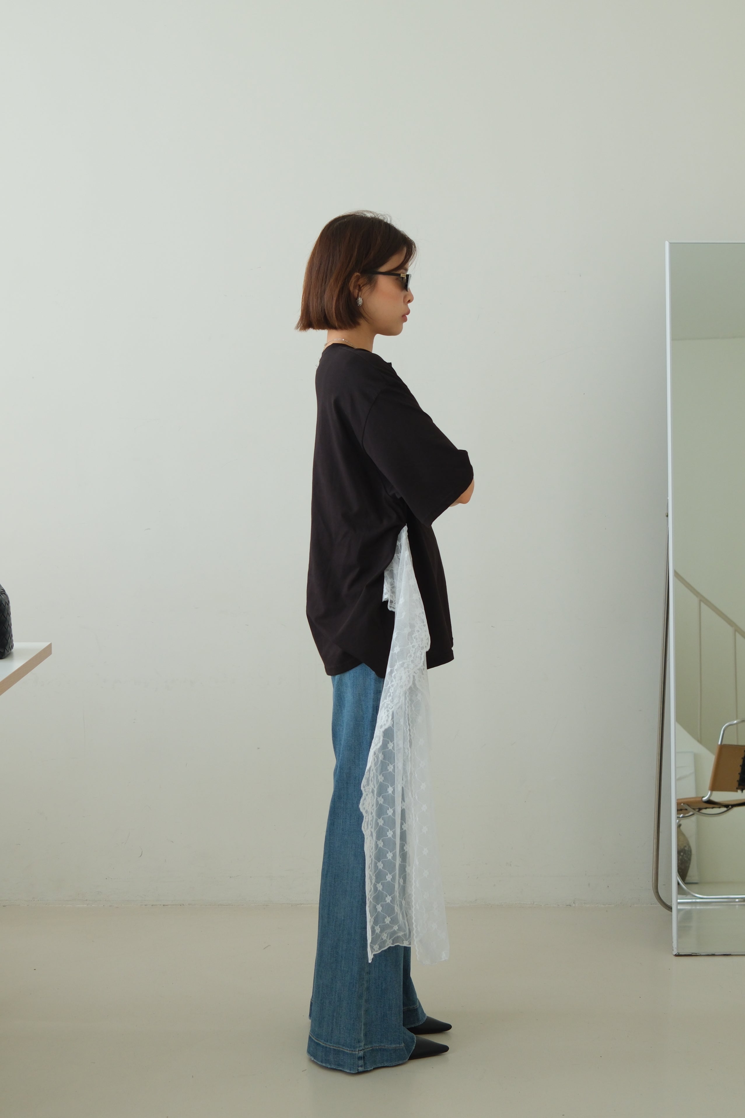 Lace Belt Detail Cupid Tee