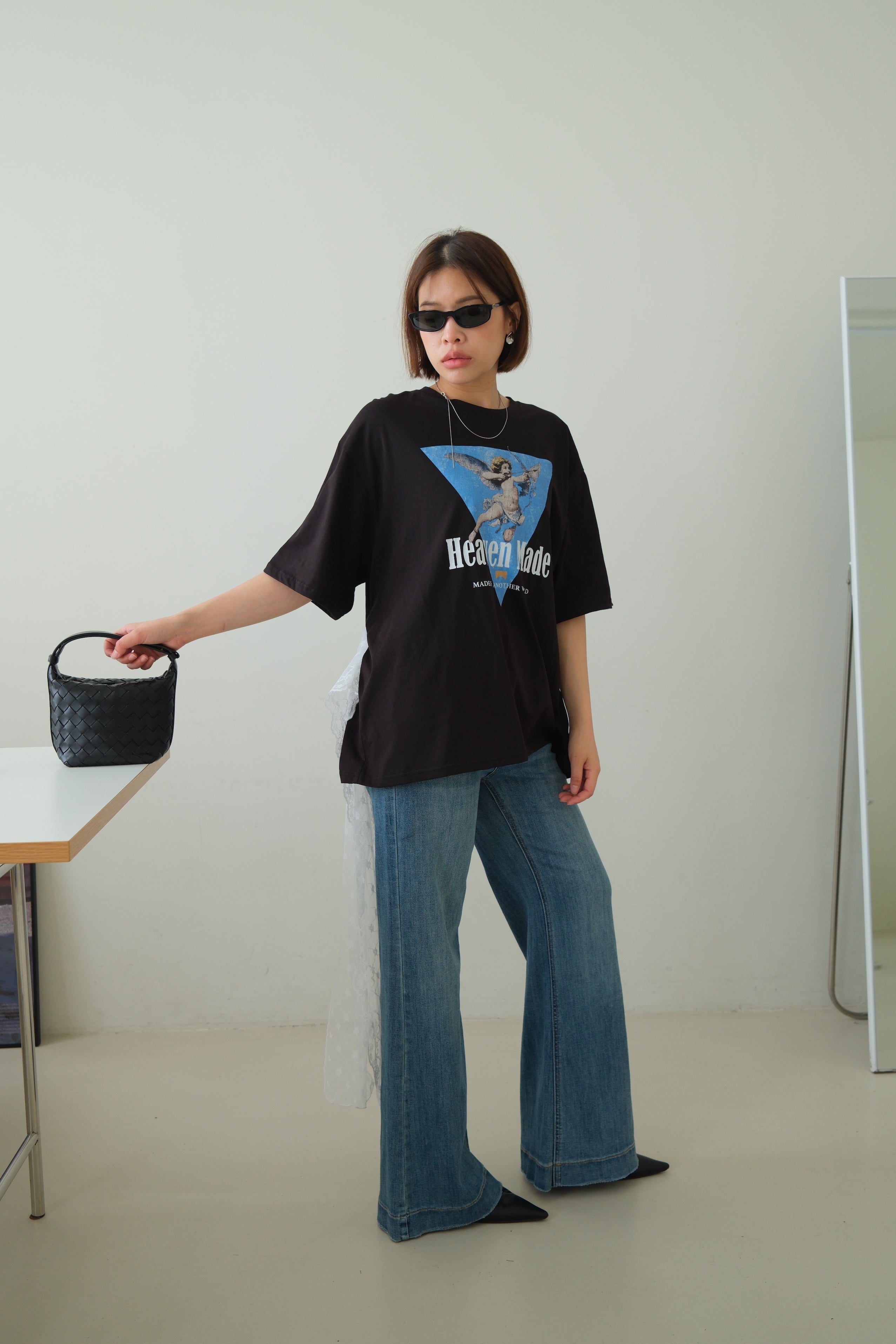 Lace Belt Detail Cupid Tee