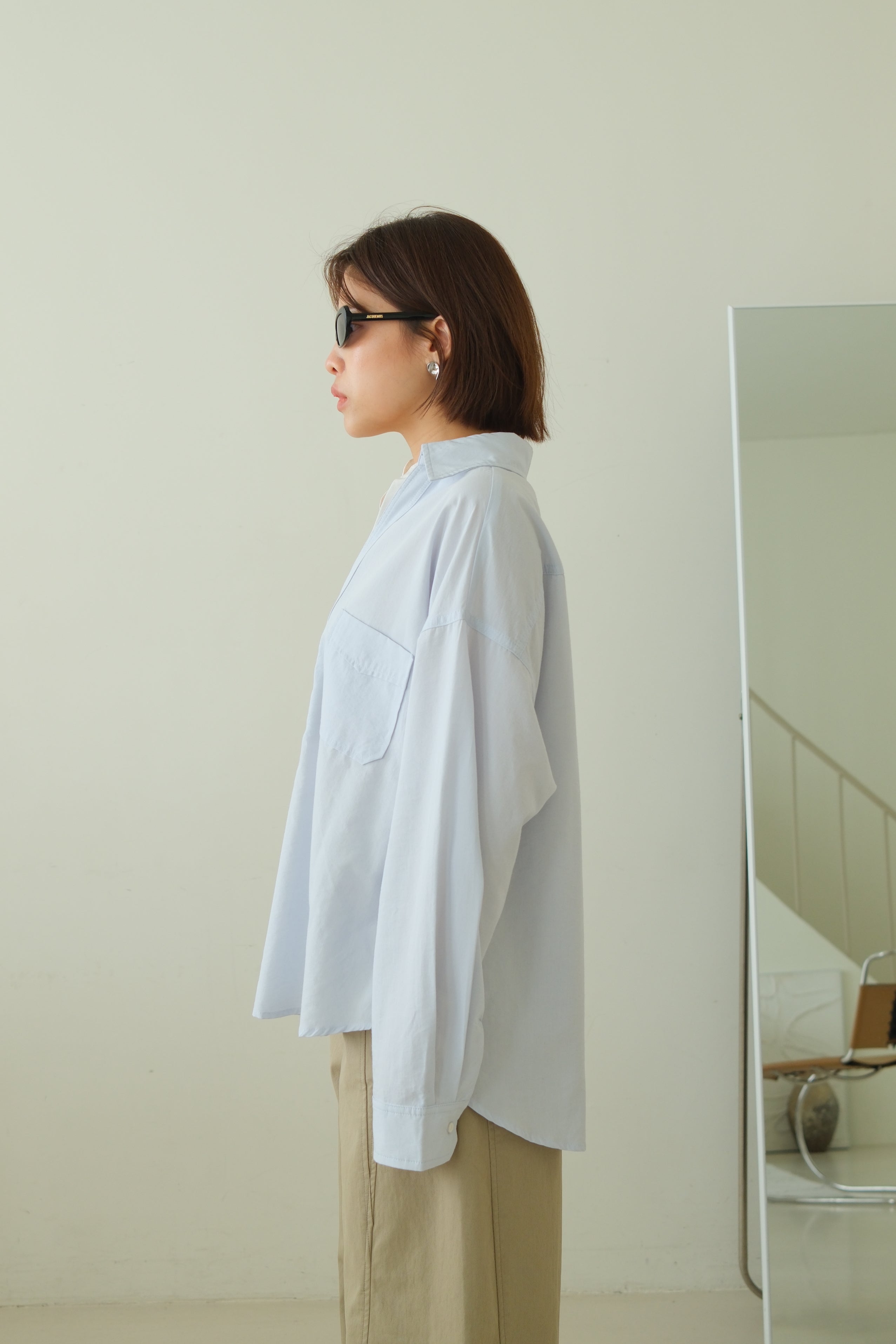 Kanne Layered Shirt with Deep V Overlay
