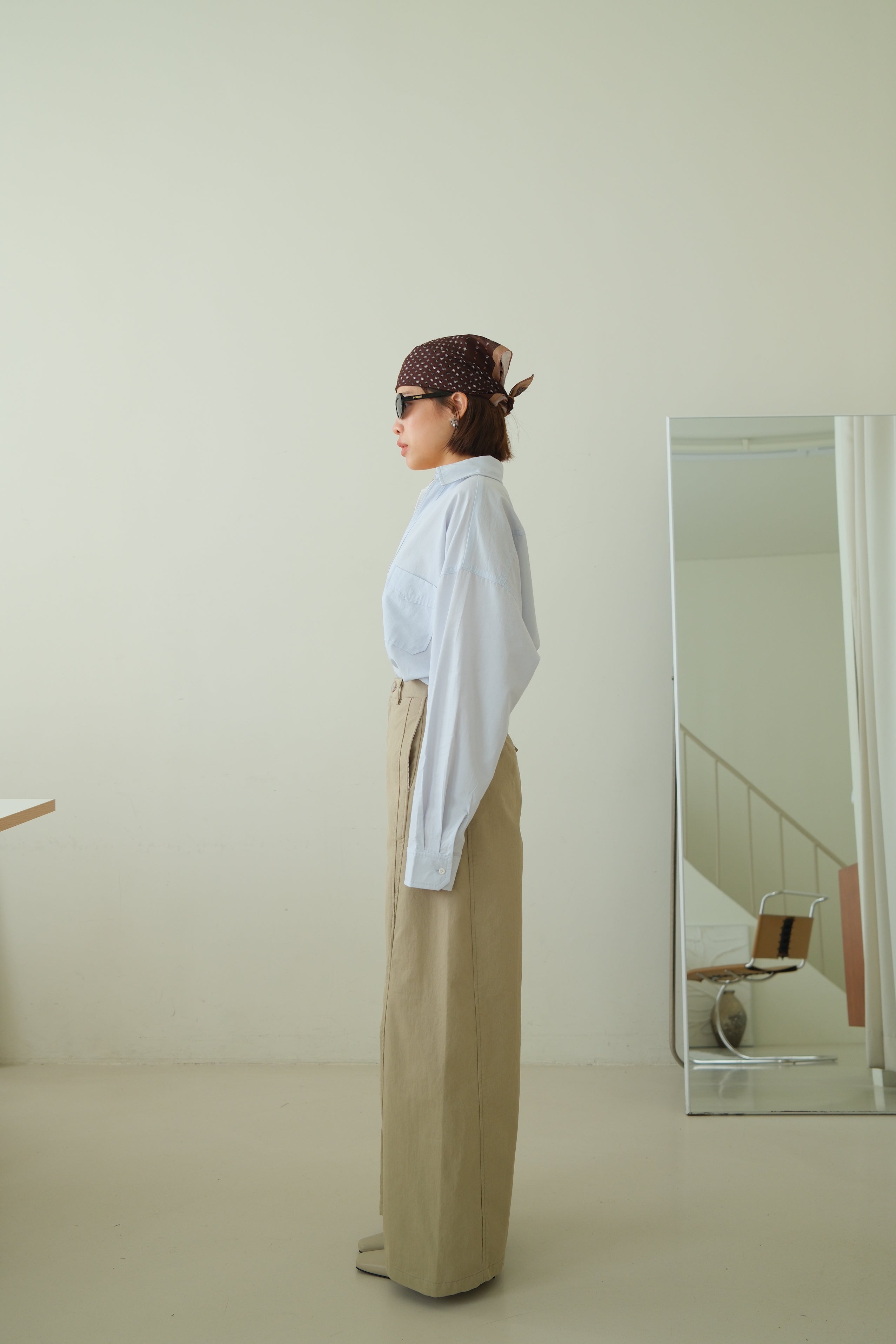 Kanne Layered Shirt with Deep V Overlay