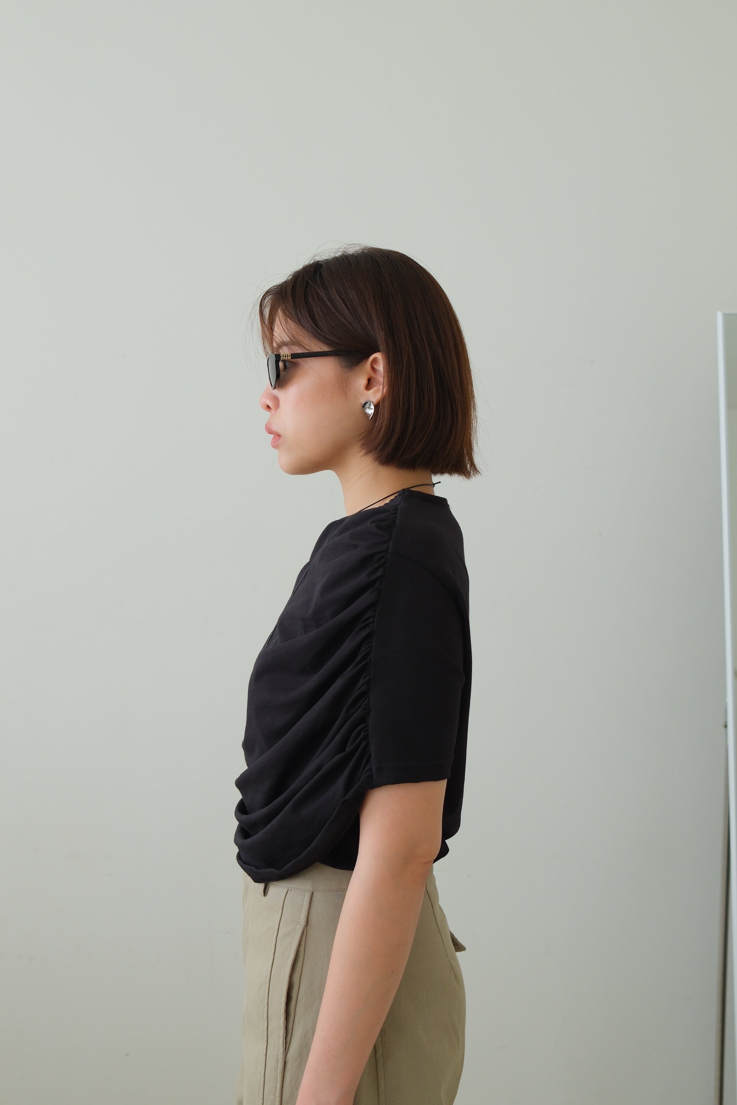 Kish Draped Shoulder Tee