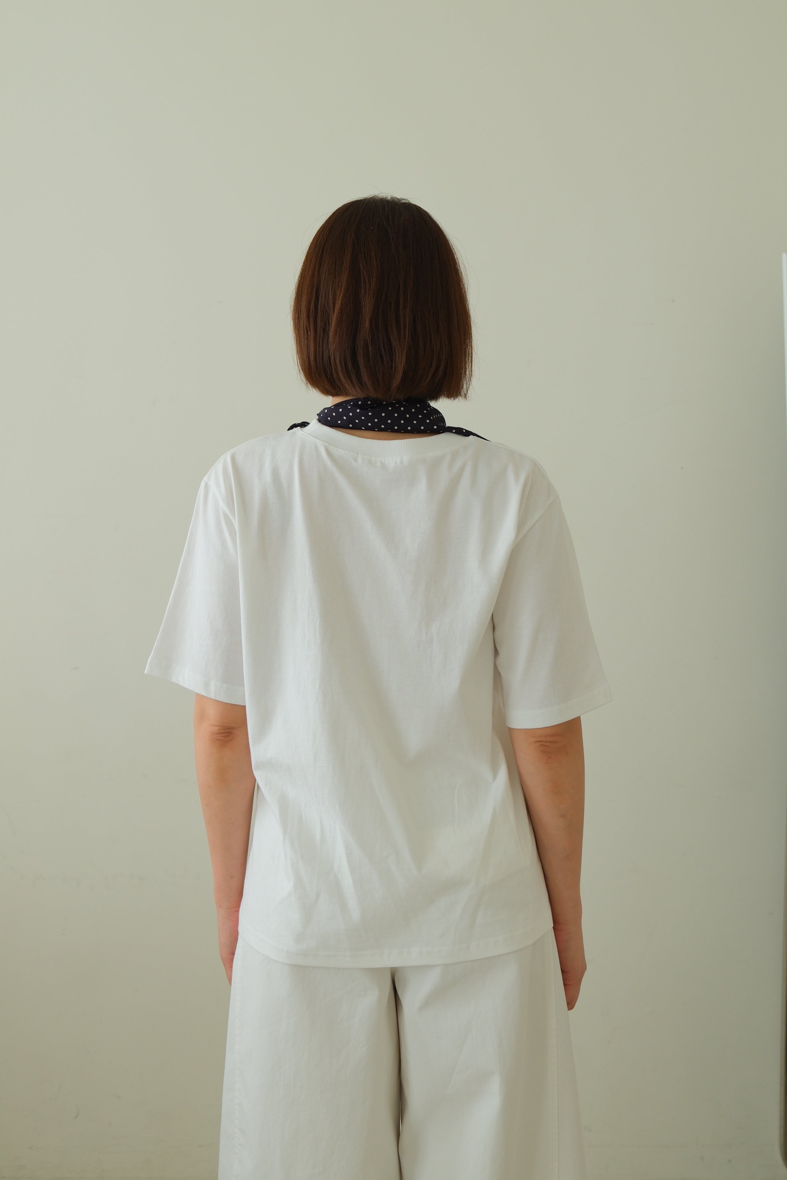 Ashley Graphic Tee with Scarf Detail