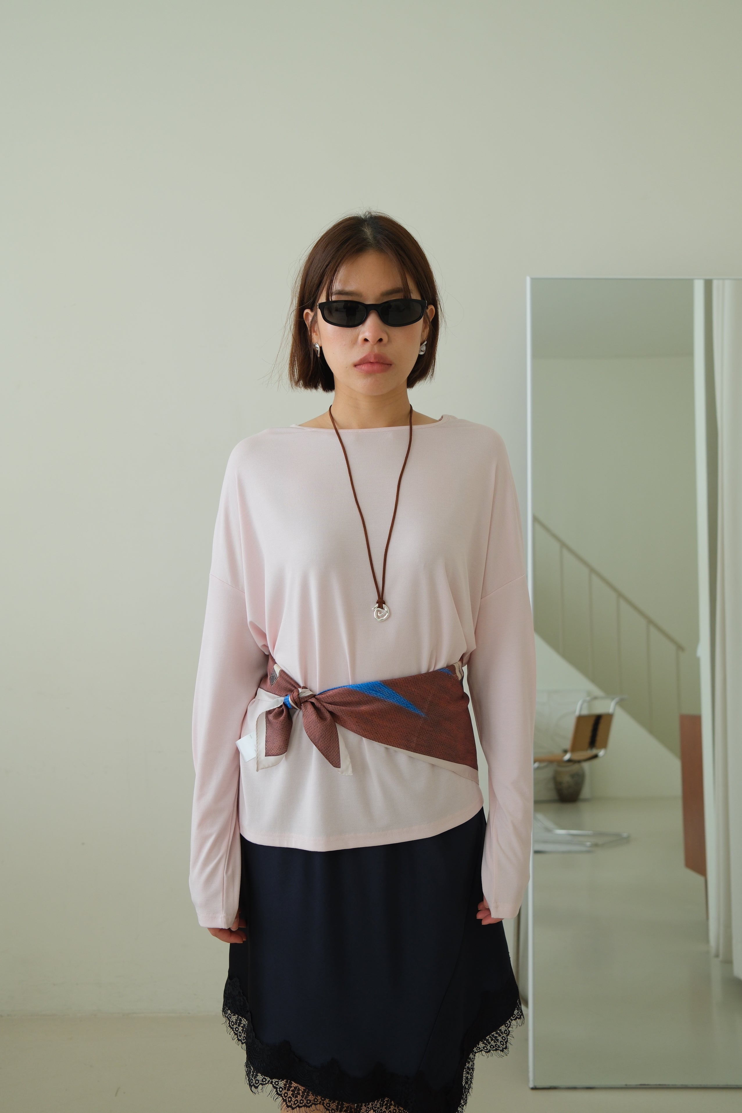 Rachal Relaxed Button Cuff Tee