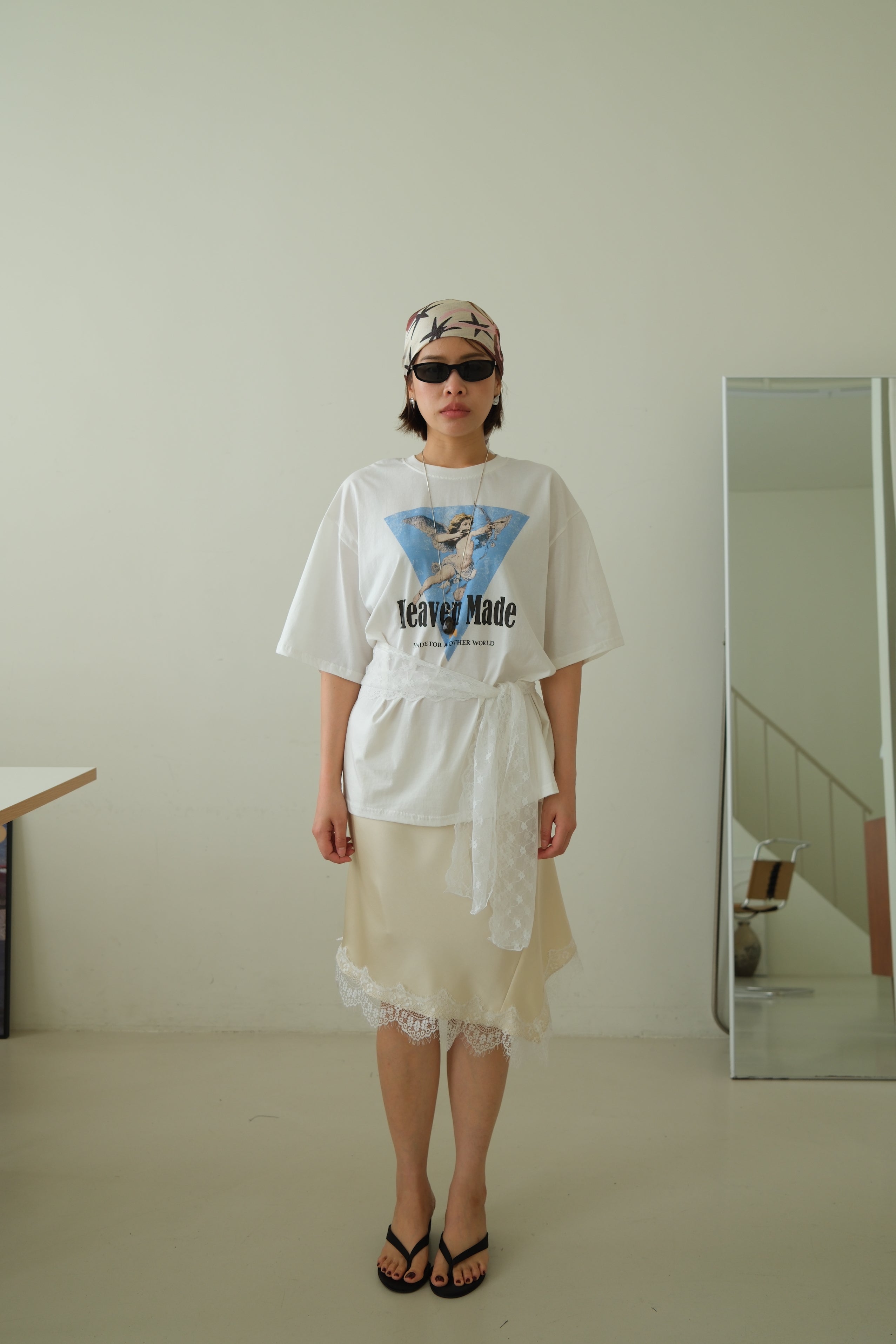 Lace Belt Detail Cupid Tee