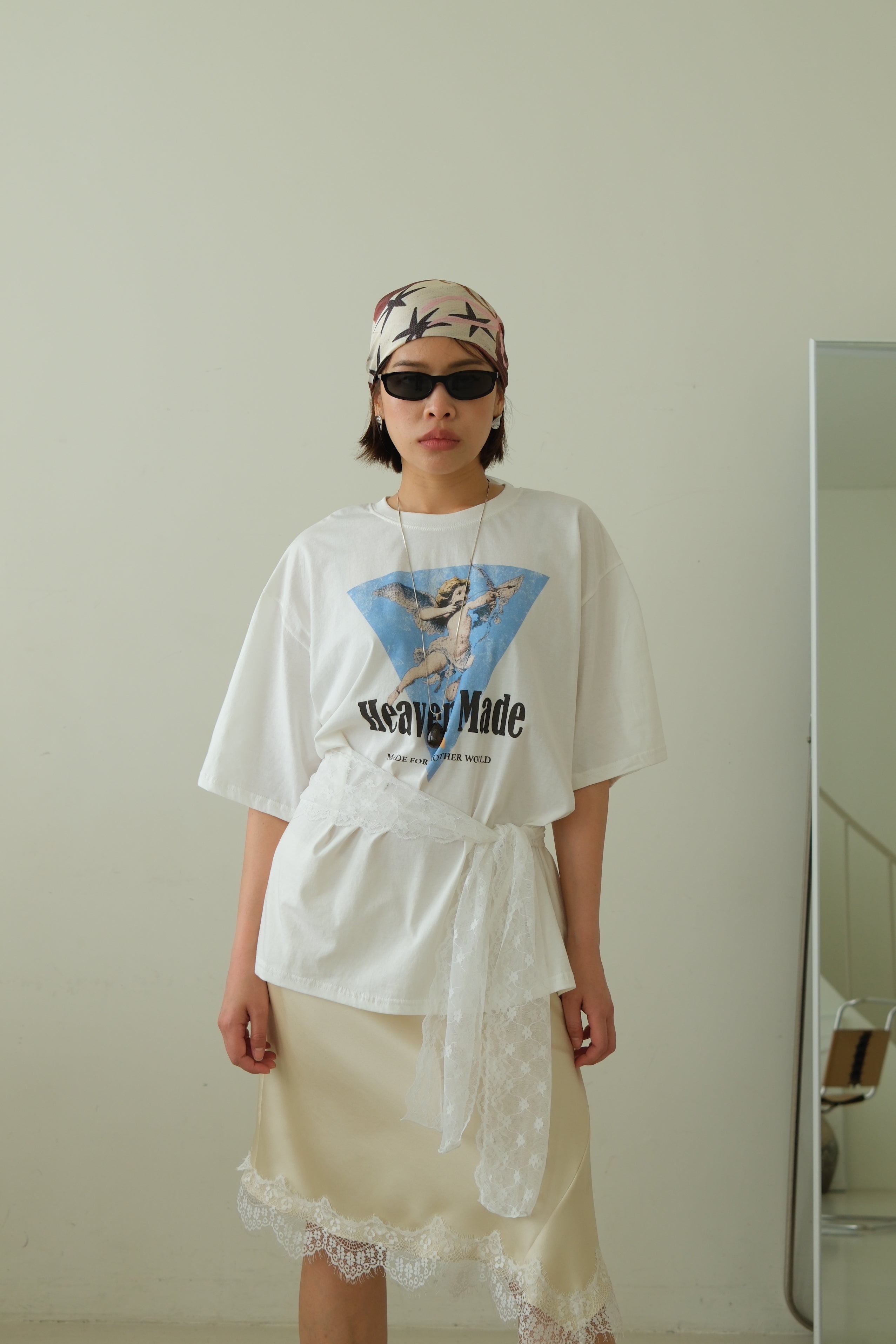 Lace Belt Detail Cupid Tee