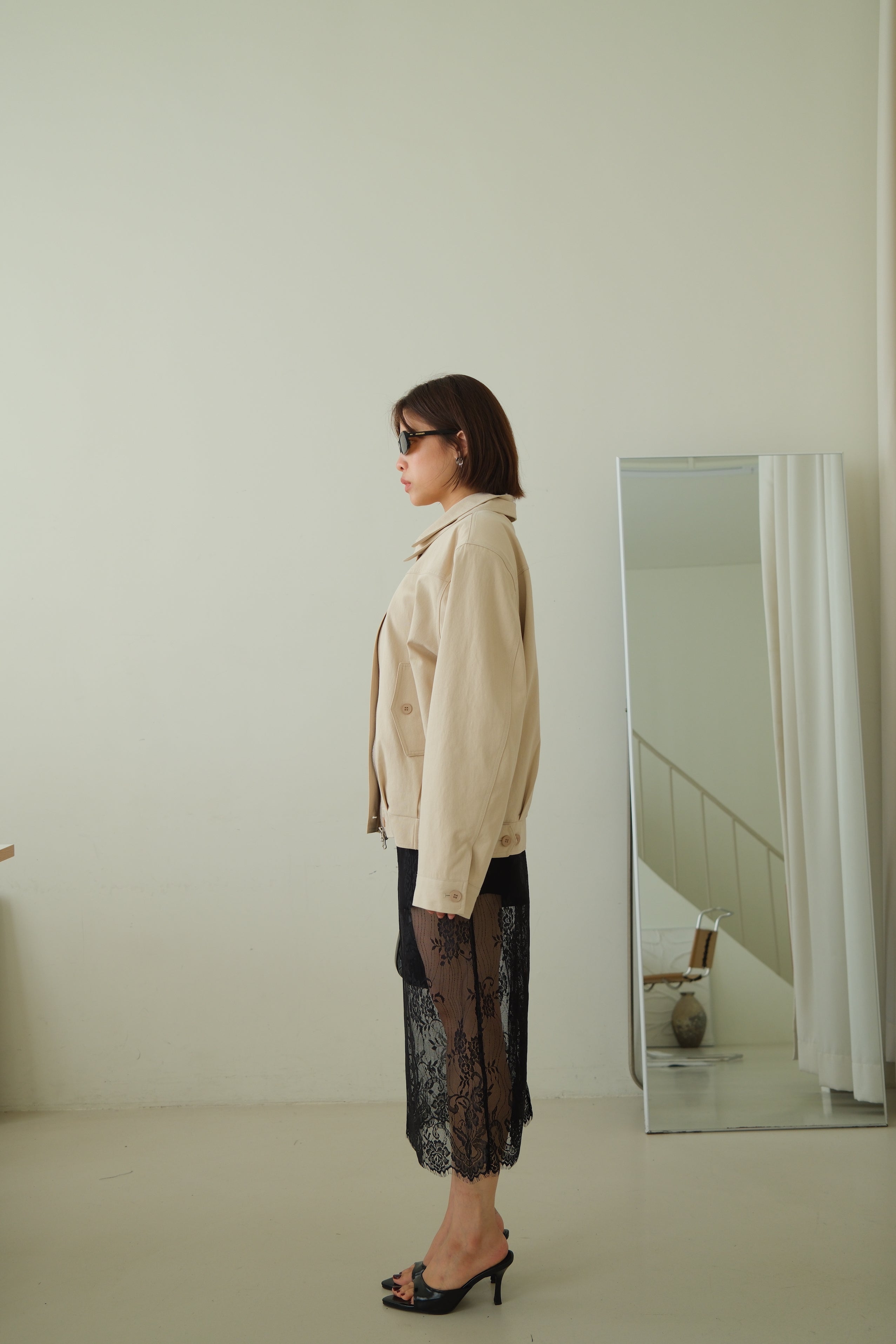 Lindi Double Collar Oversized Bomber