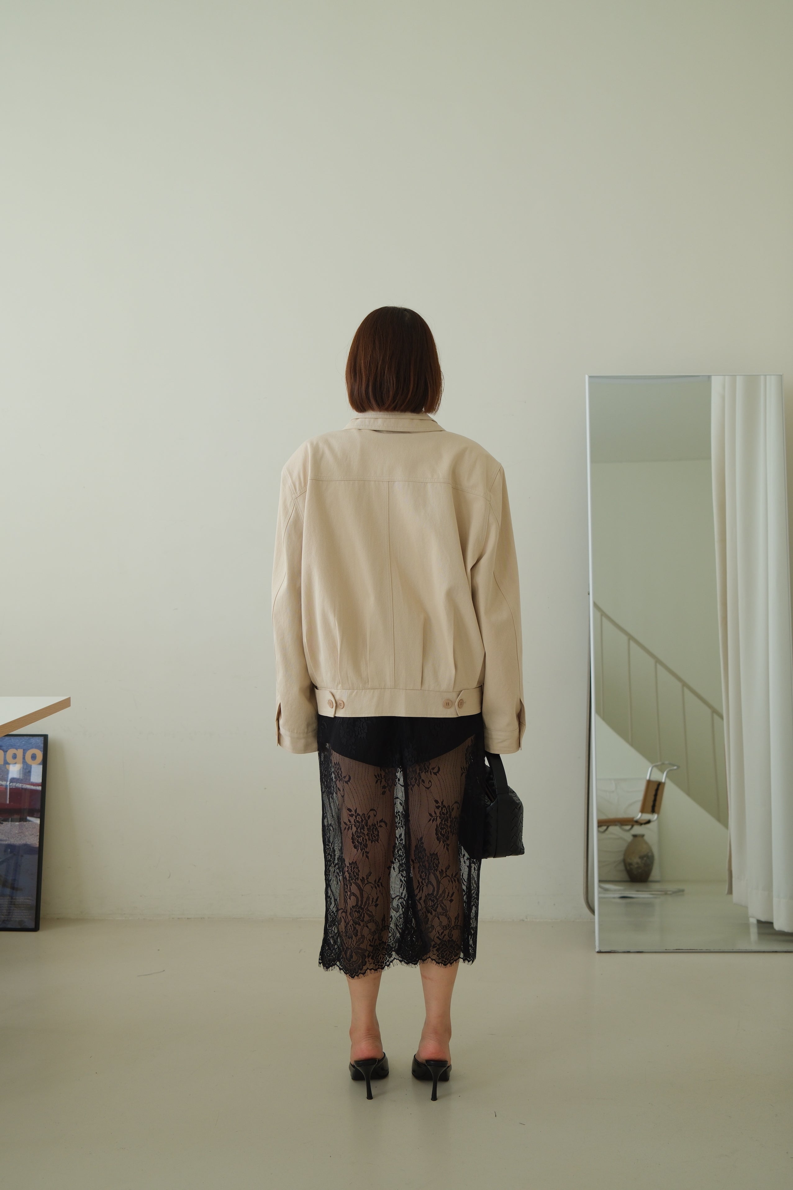 Lindi Double Collar Oversized Bomber