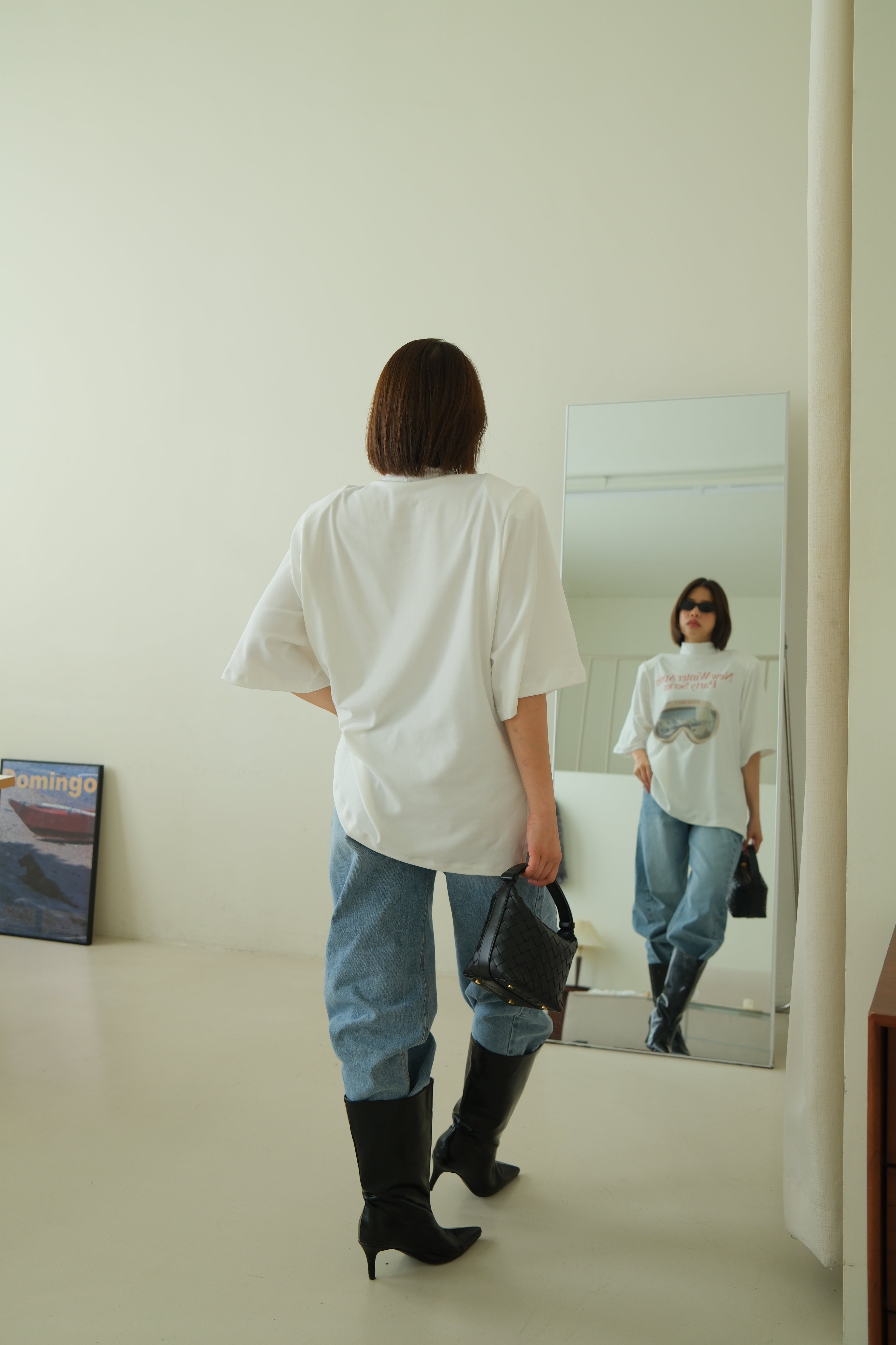 Winter pano highneck soft boxy tee